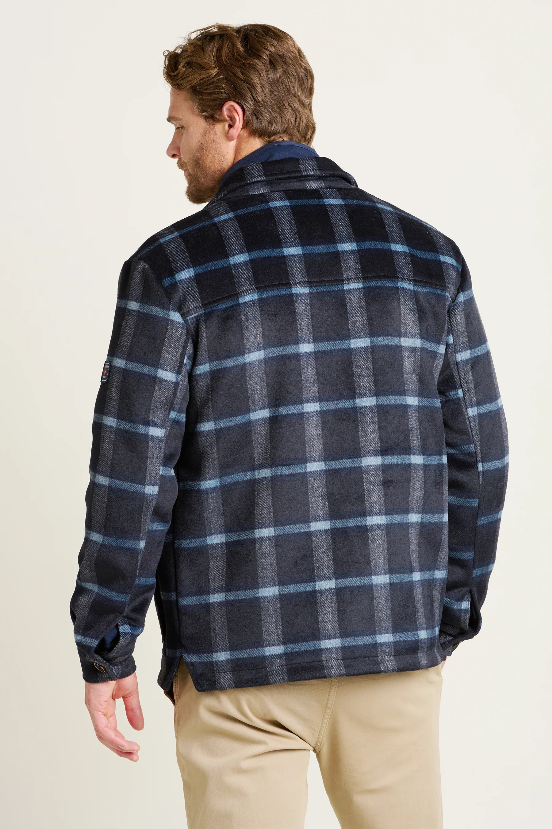 Check Faux Wool Jacket - Image 2