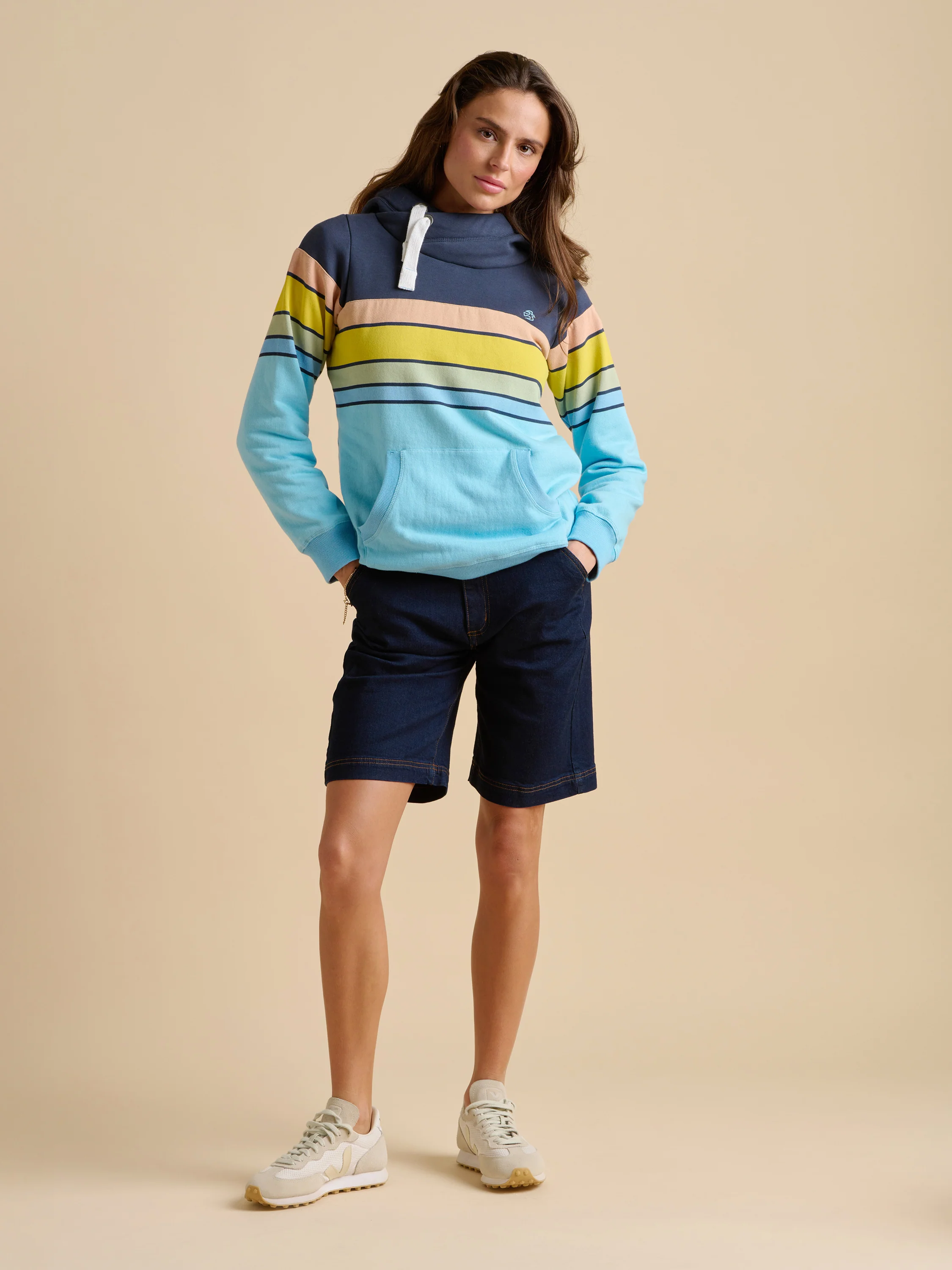 Chest Stripe Elise Hoodie - Image 3