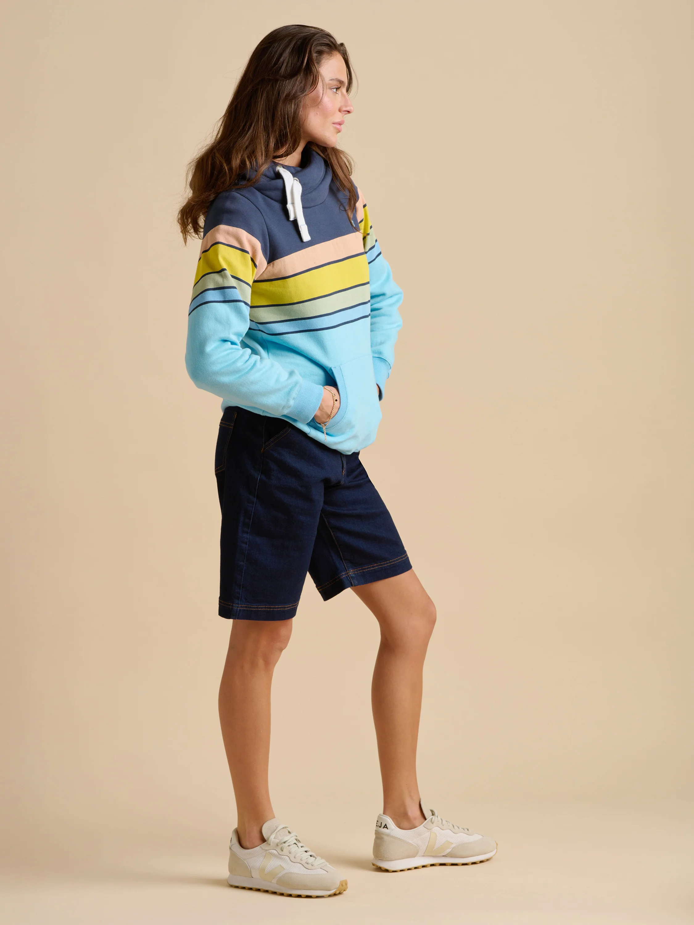 Chest Stripe Elise Hoodie - Image 5