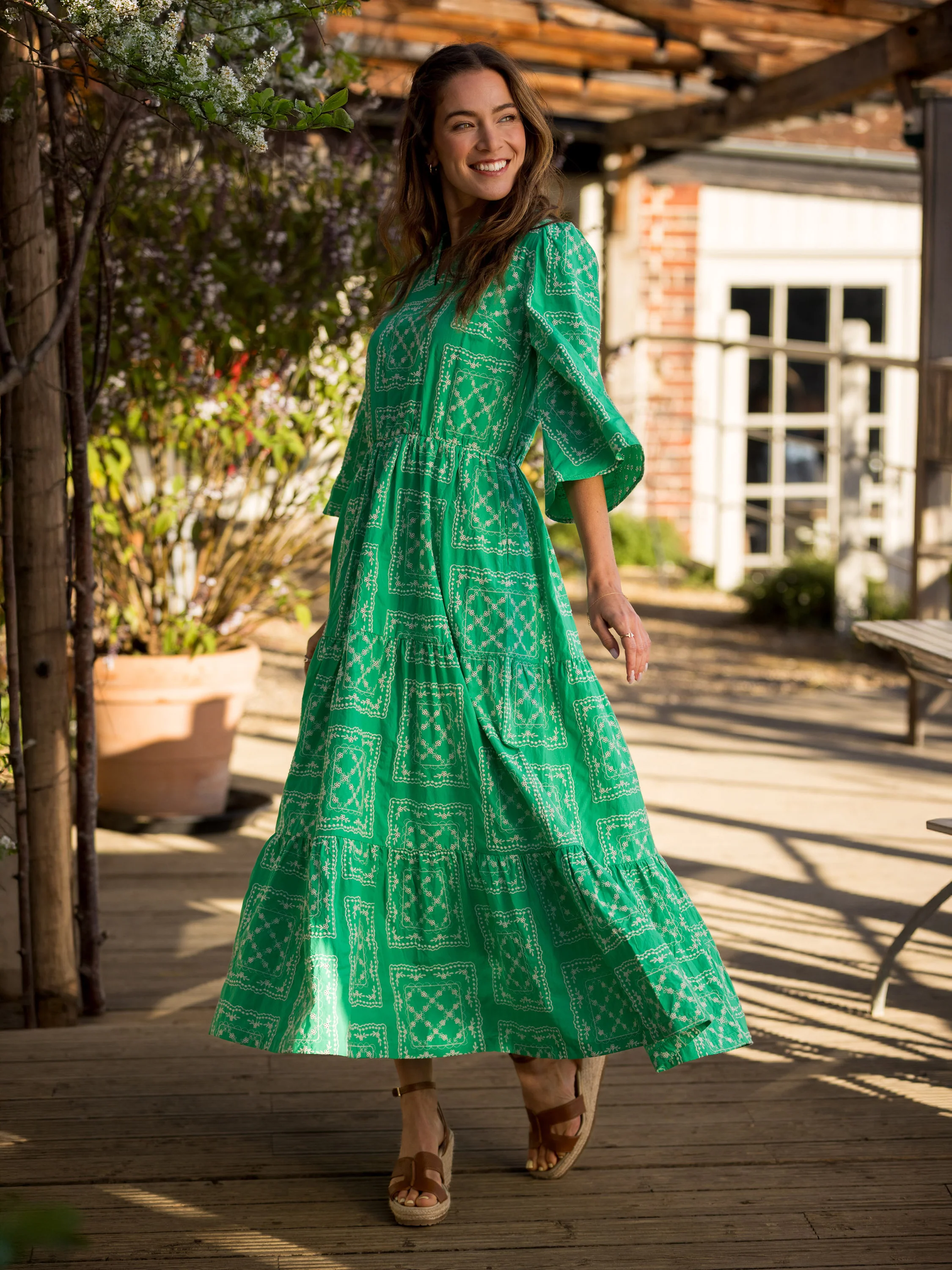 Clarisa Embroidered Maxi Dress