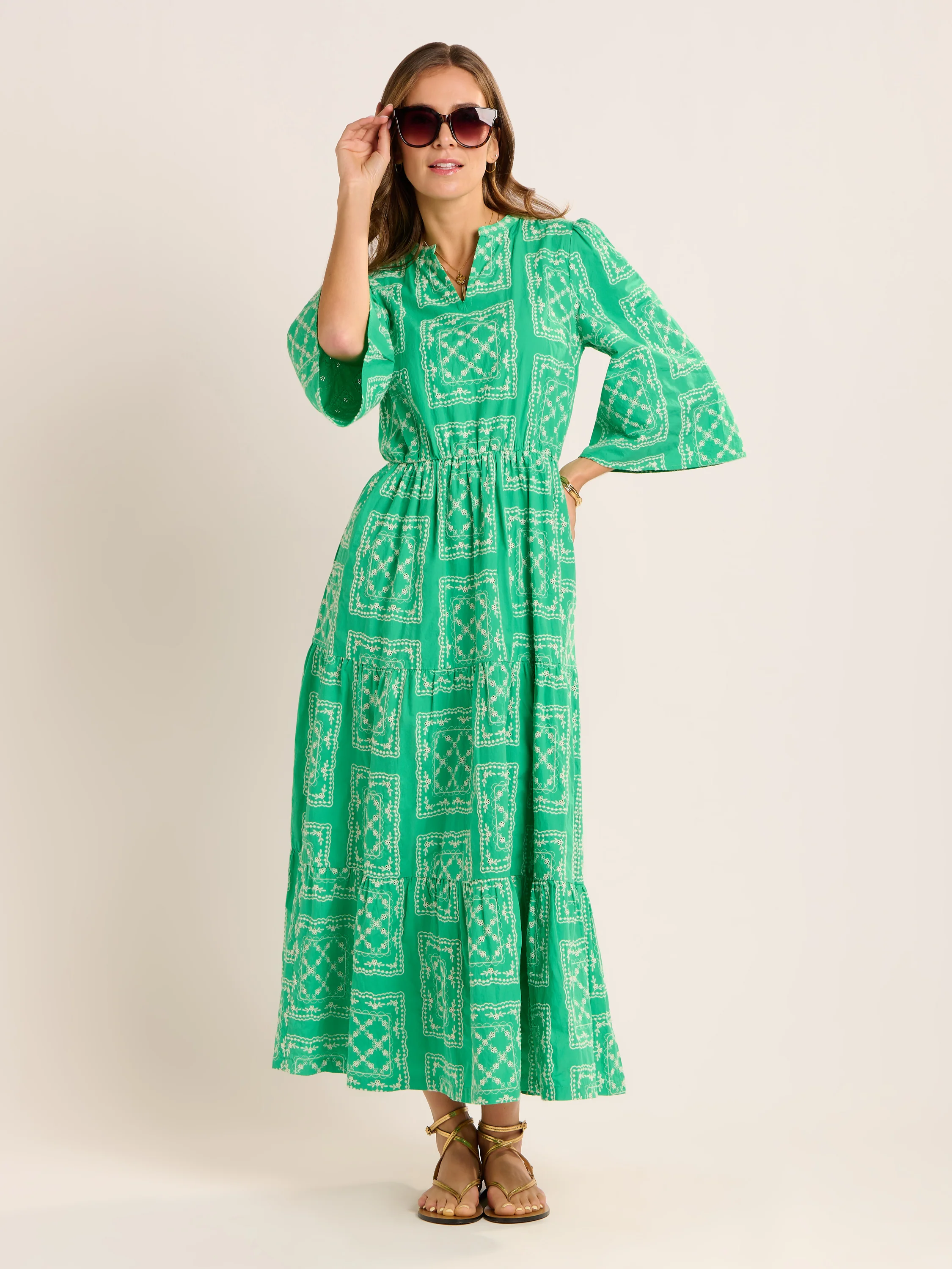 Clarisa Embroidered Maxi Dress - Image 9