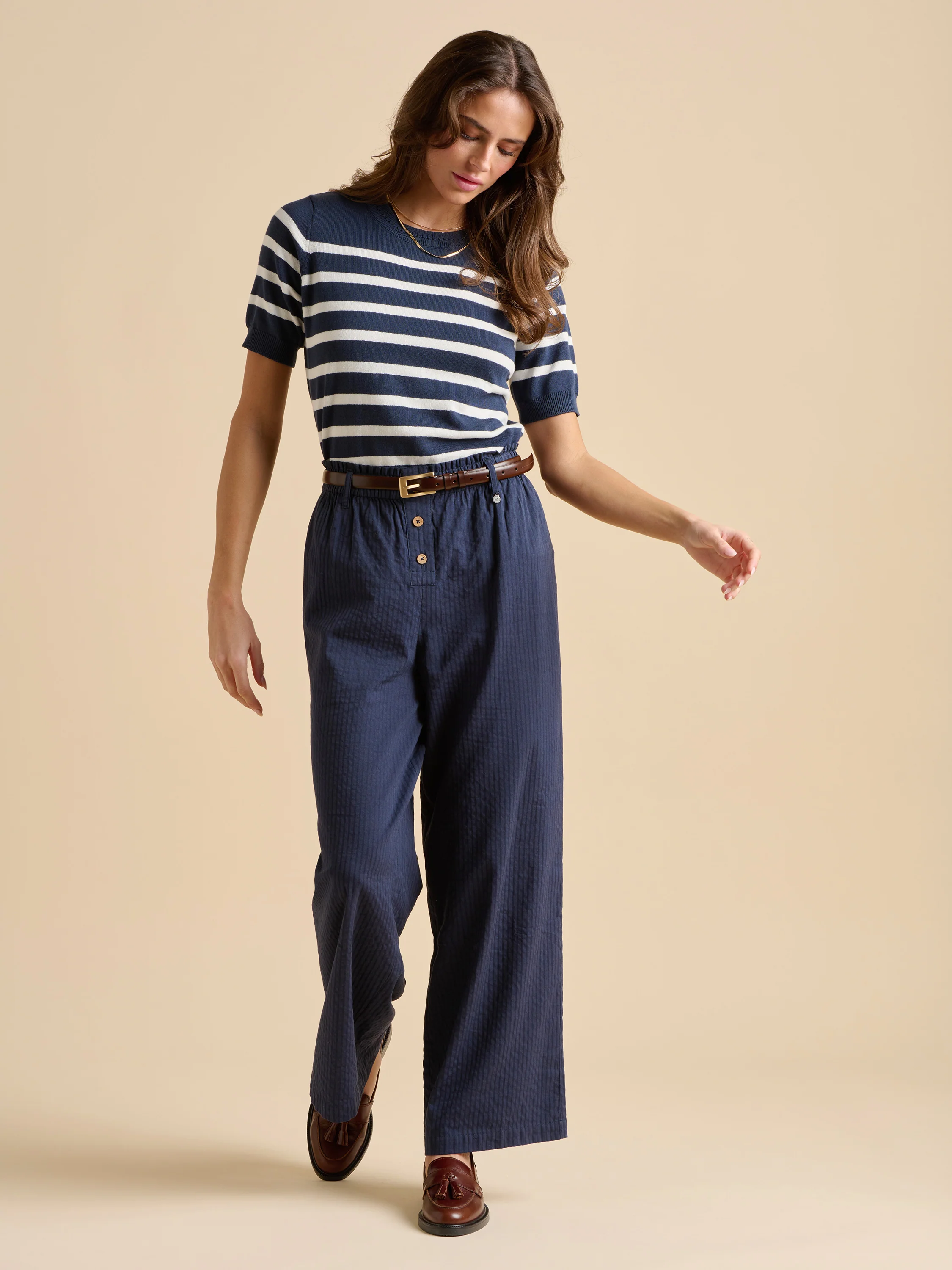 Classic Stripe Knitted Tee - Image 3