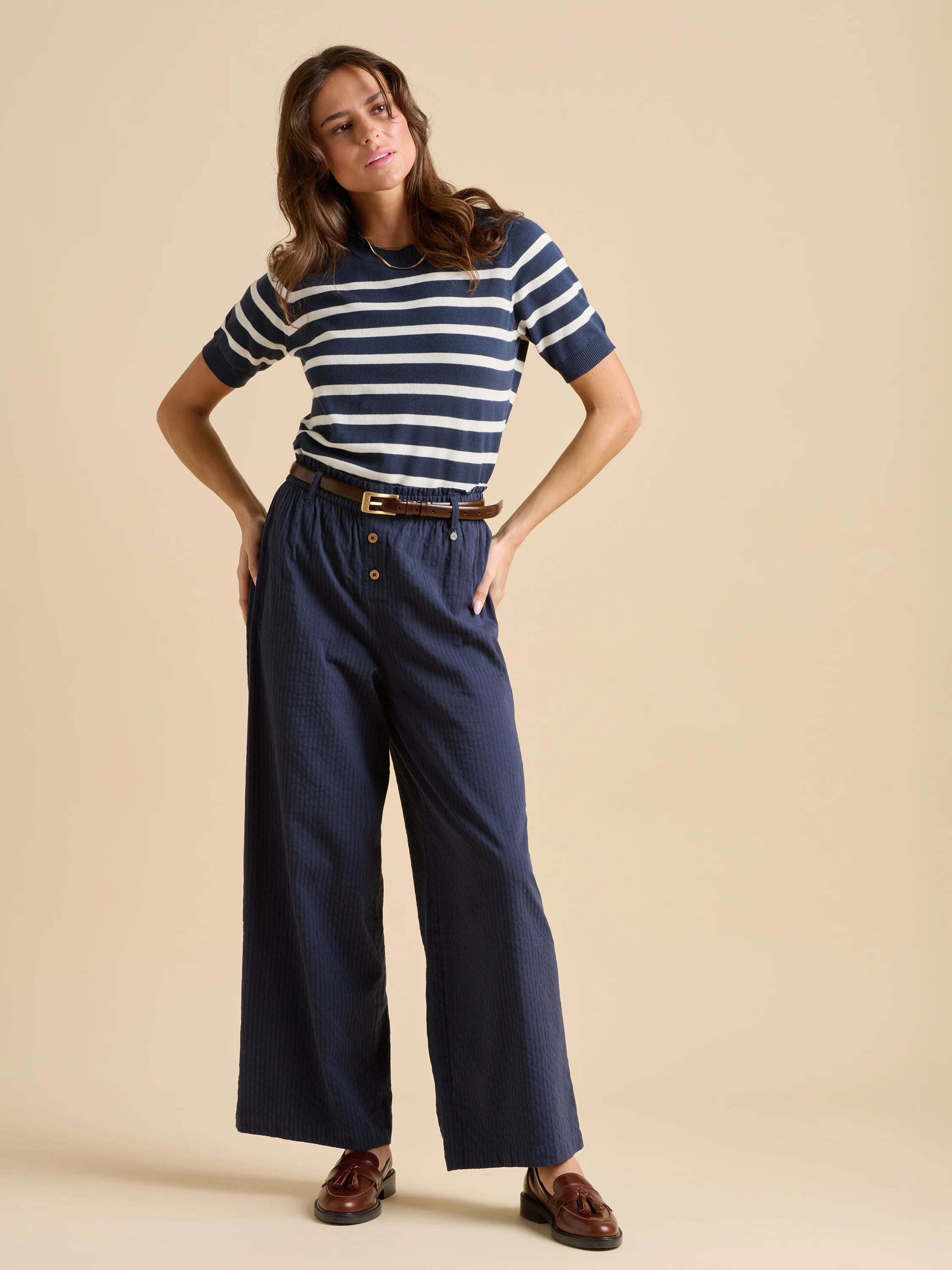 Classic Stripe Knitted Tee - Image 5