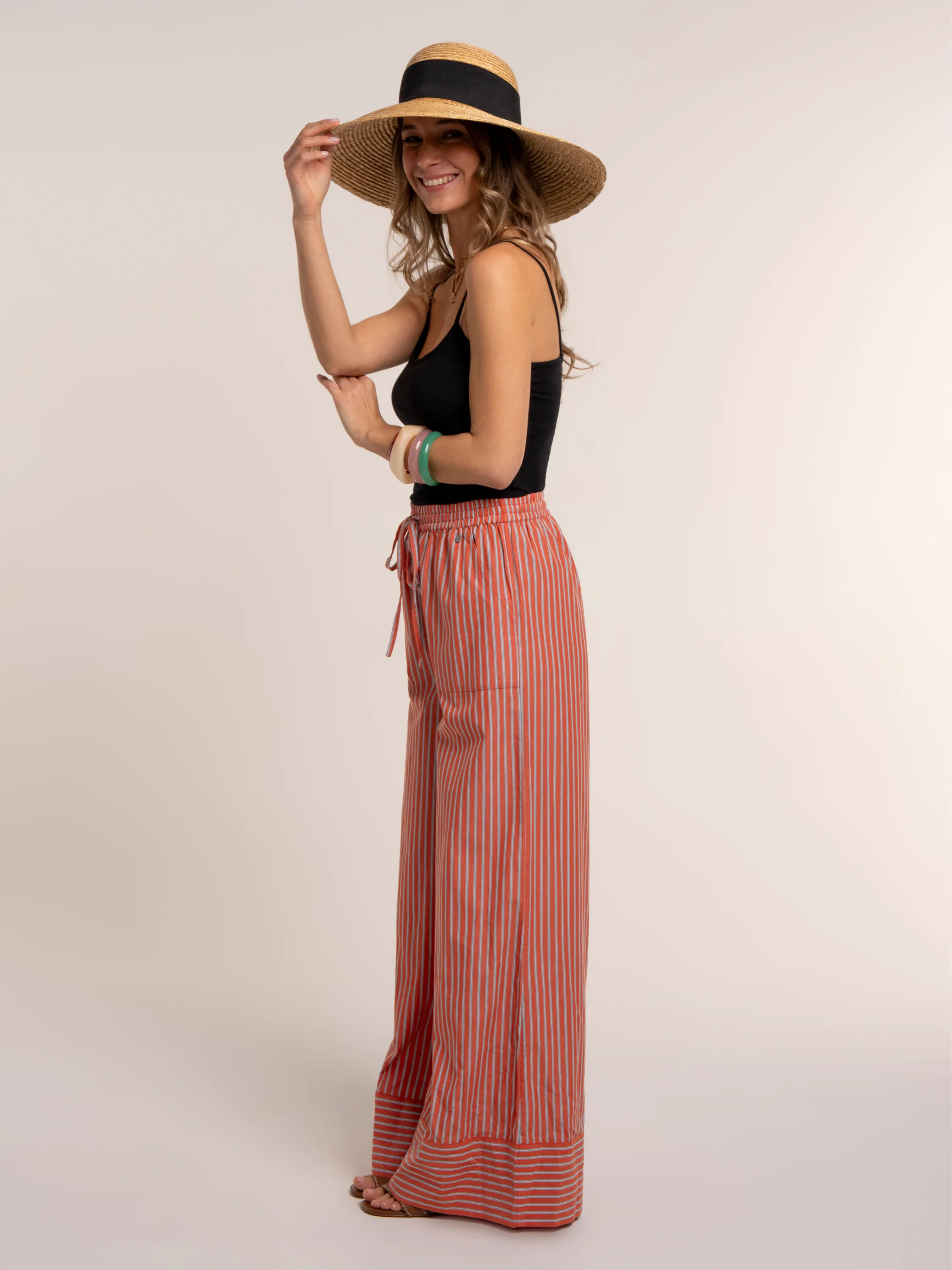 Danna Stripe Wide Leg Beach Pant - Image 6
