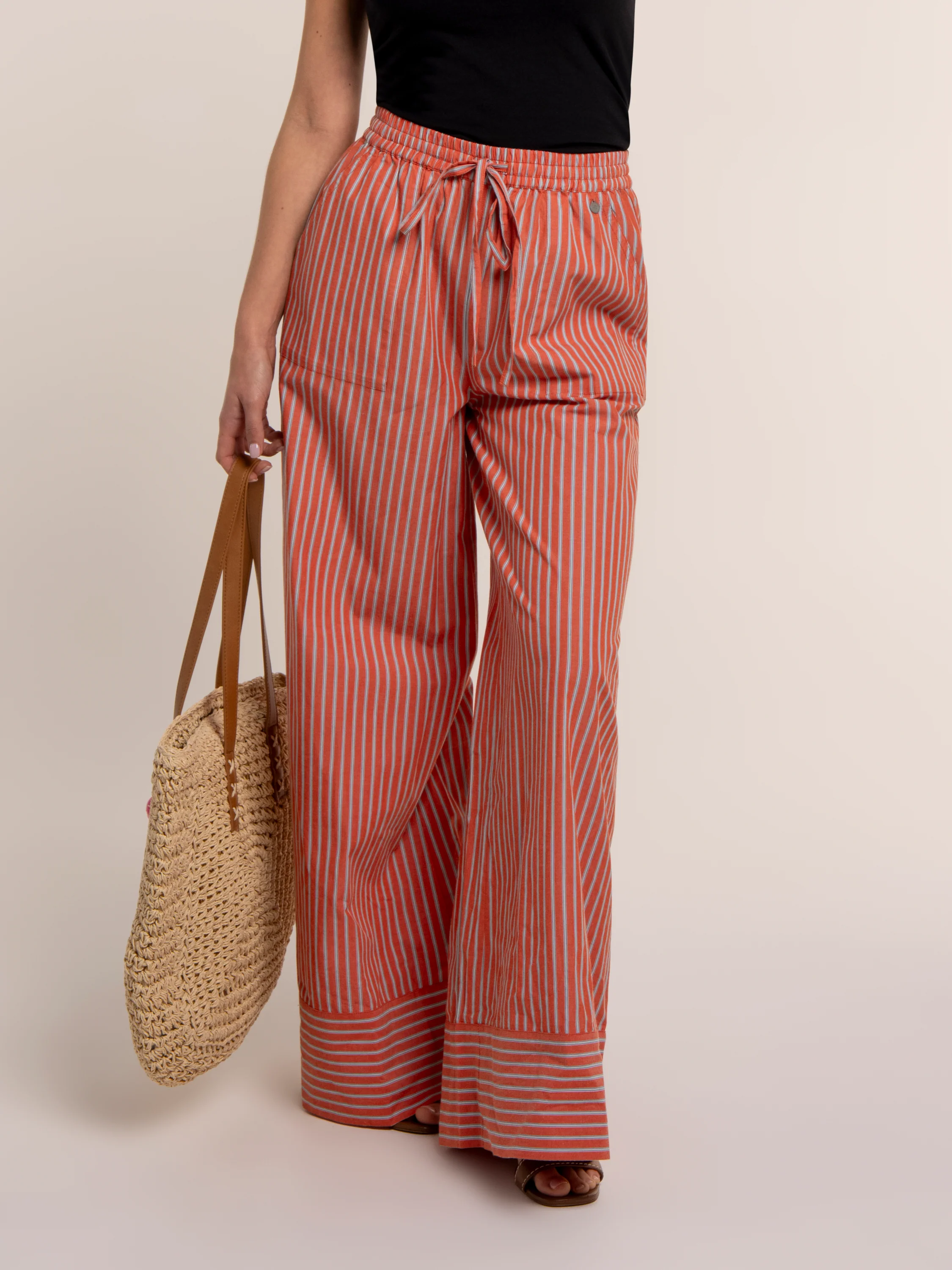 Danna Stripe Wide Leg Beach Pant - Image 9