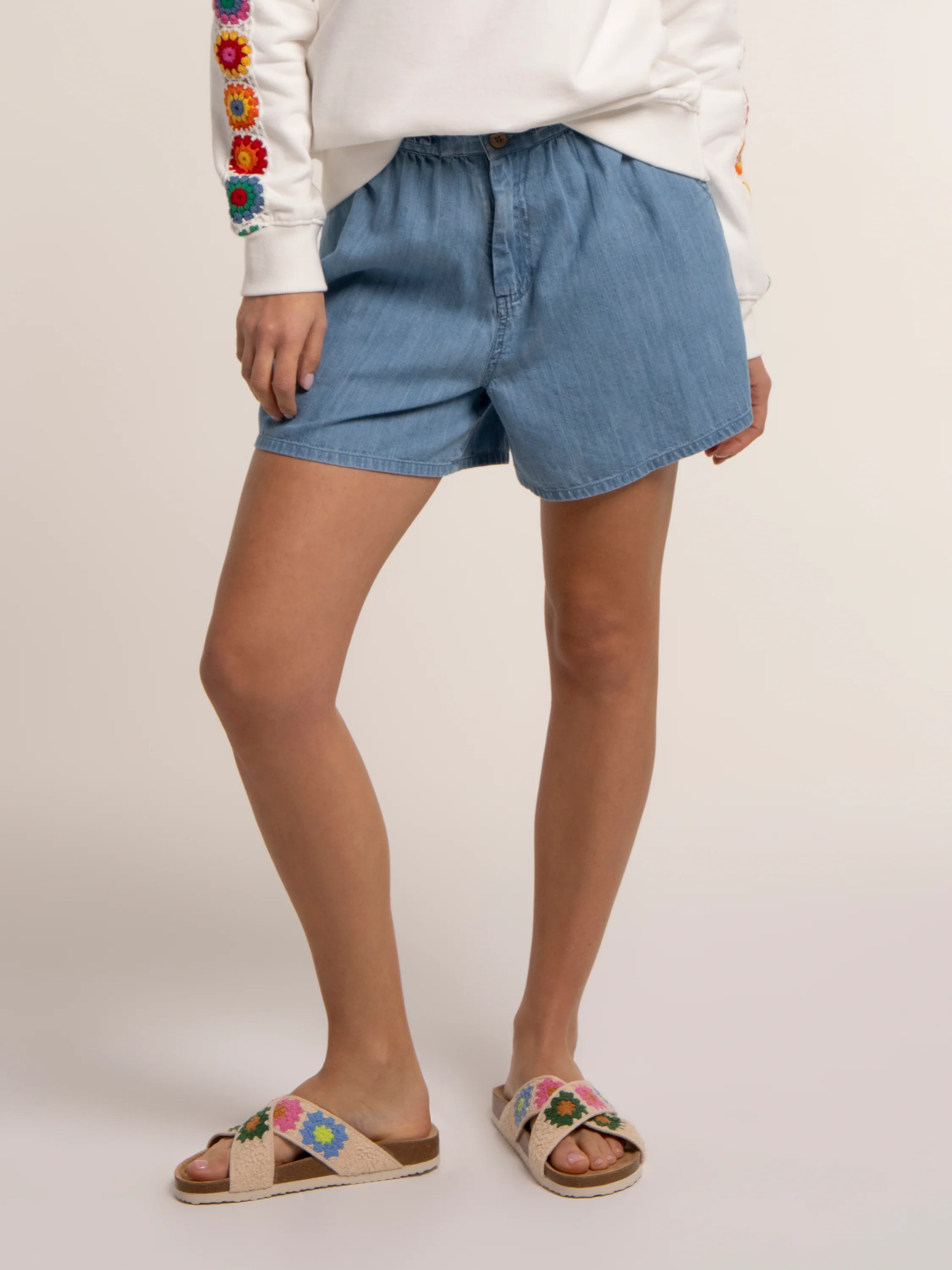 Denim Beach Shorts - Image 8