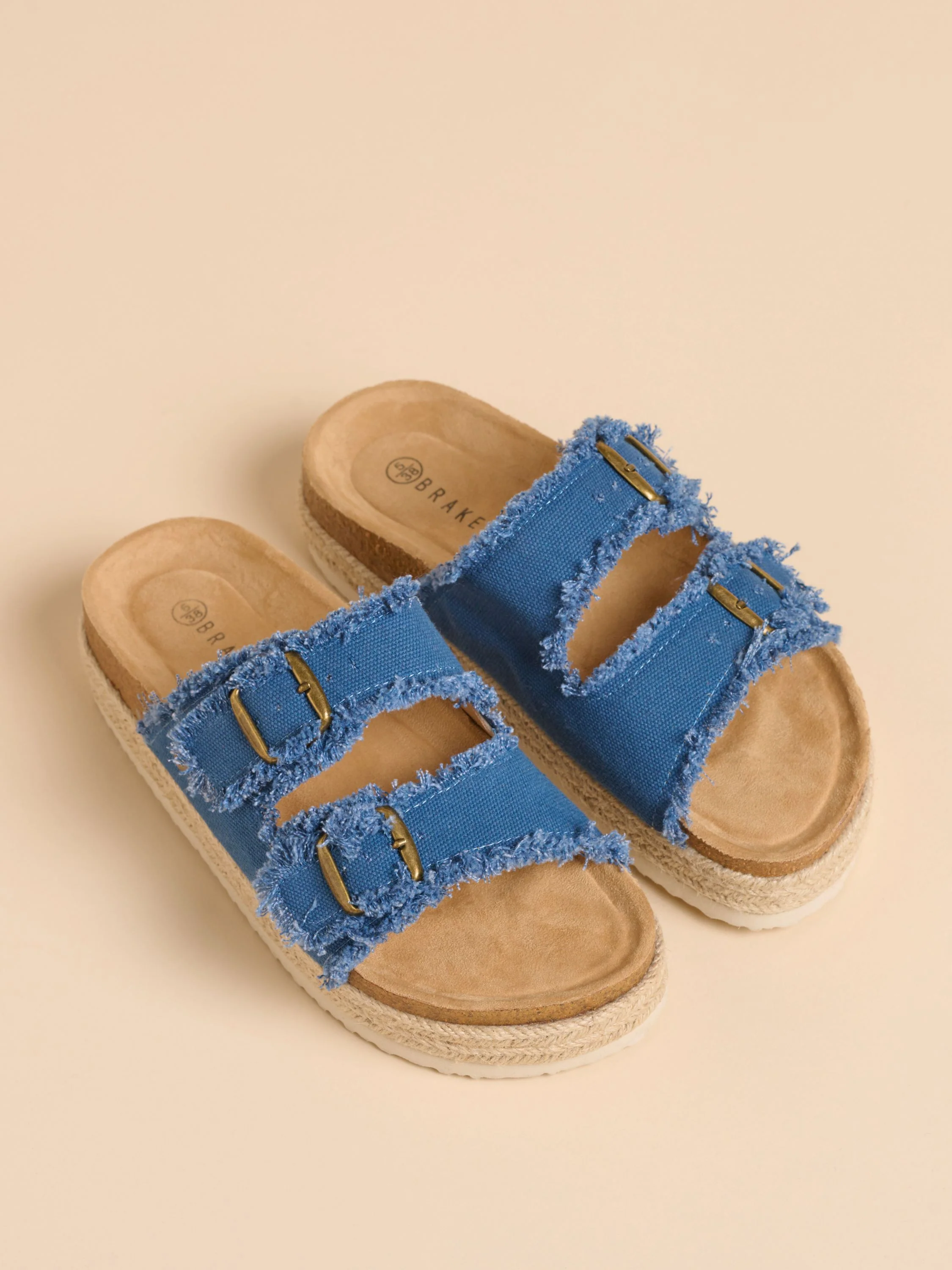 Denim Platform Sandals - Image 4