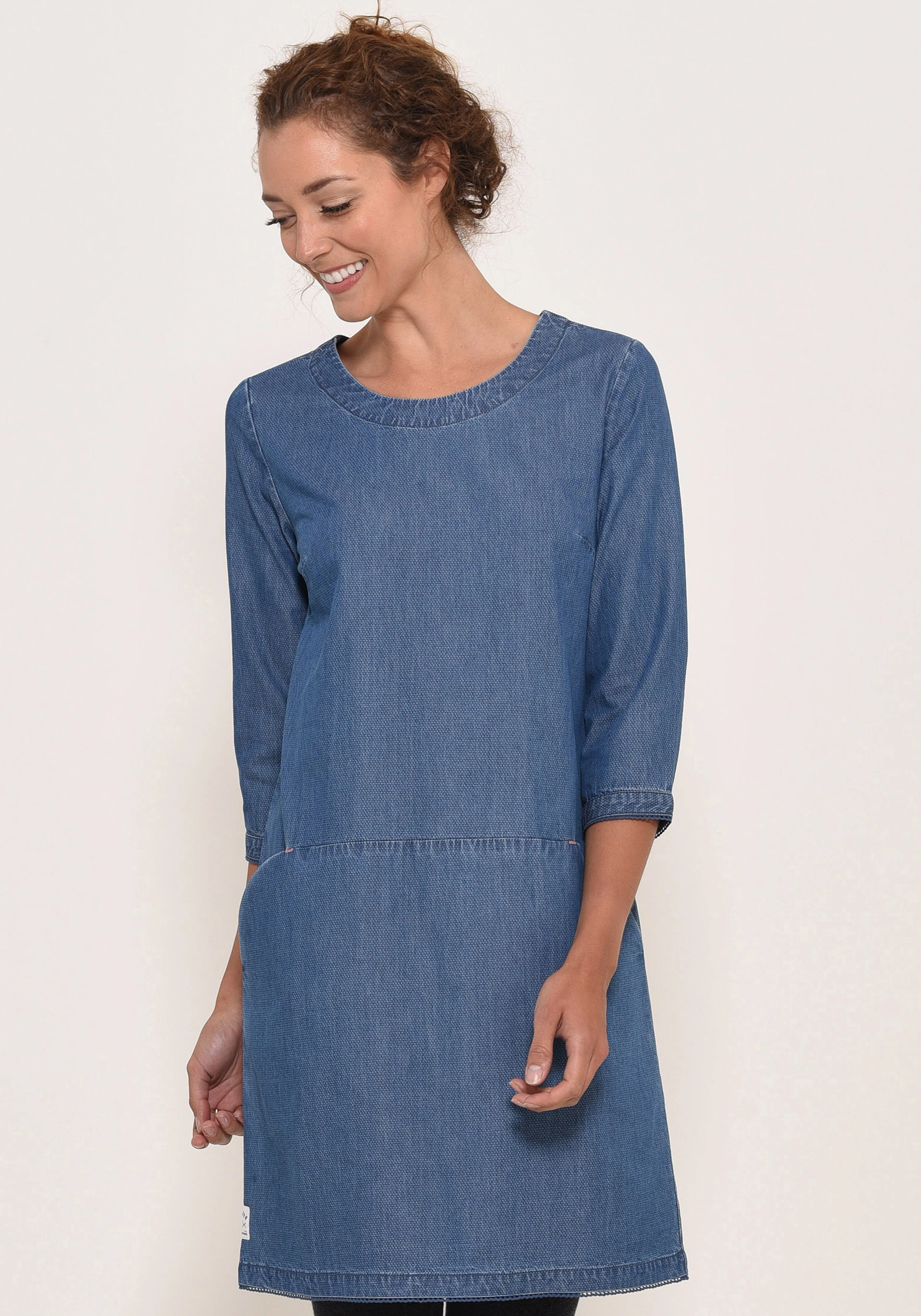 Denim Shift Dress - Image 3