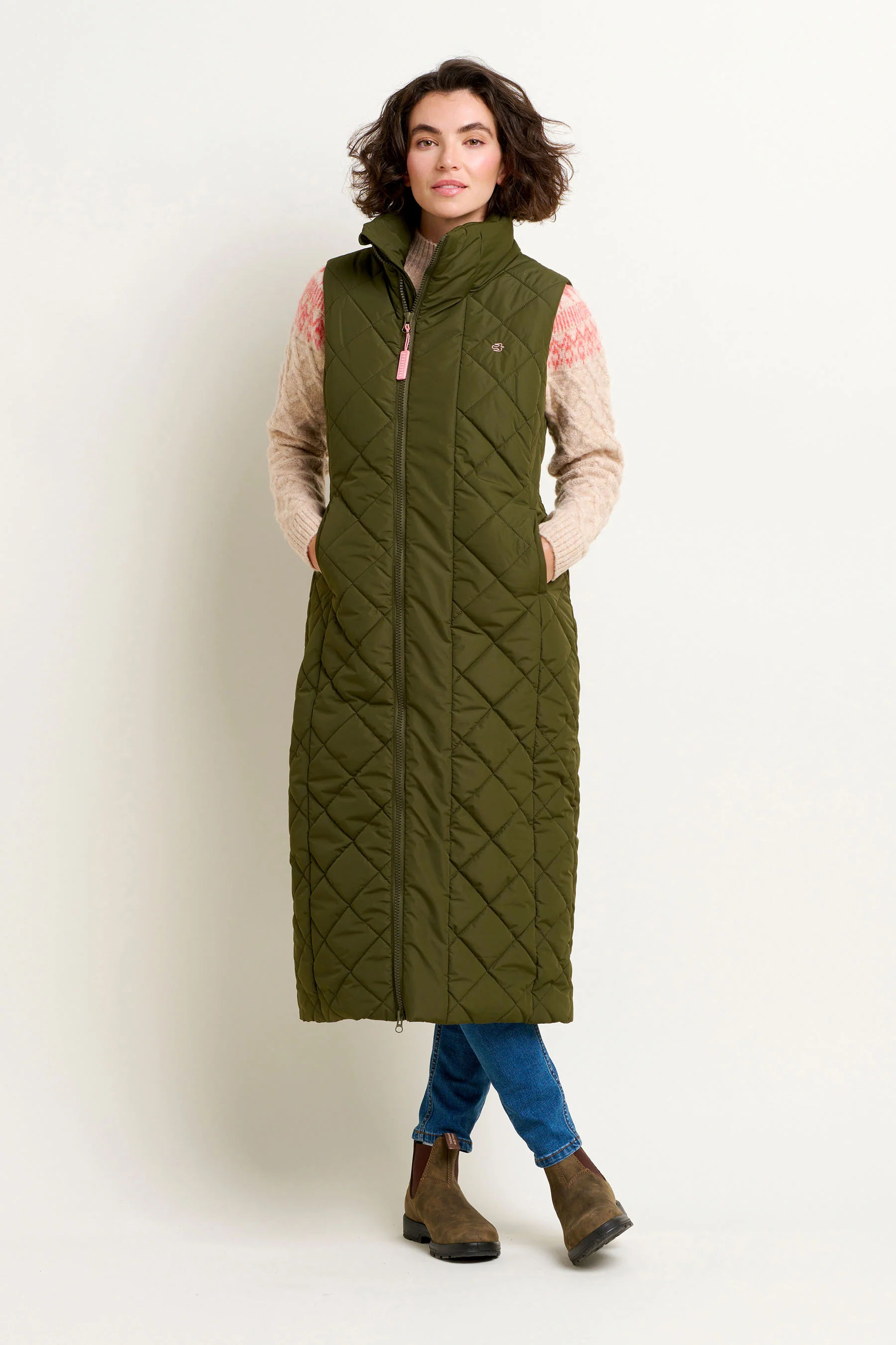 Diamond Longline Gilet - Image 5