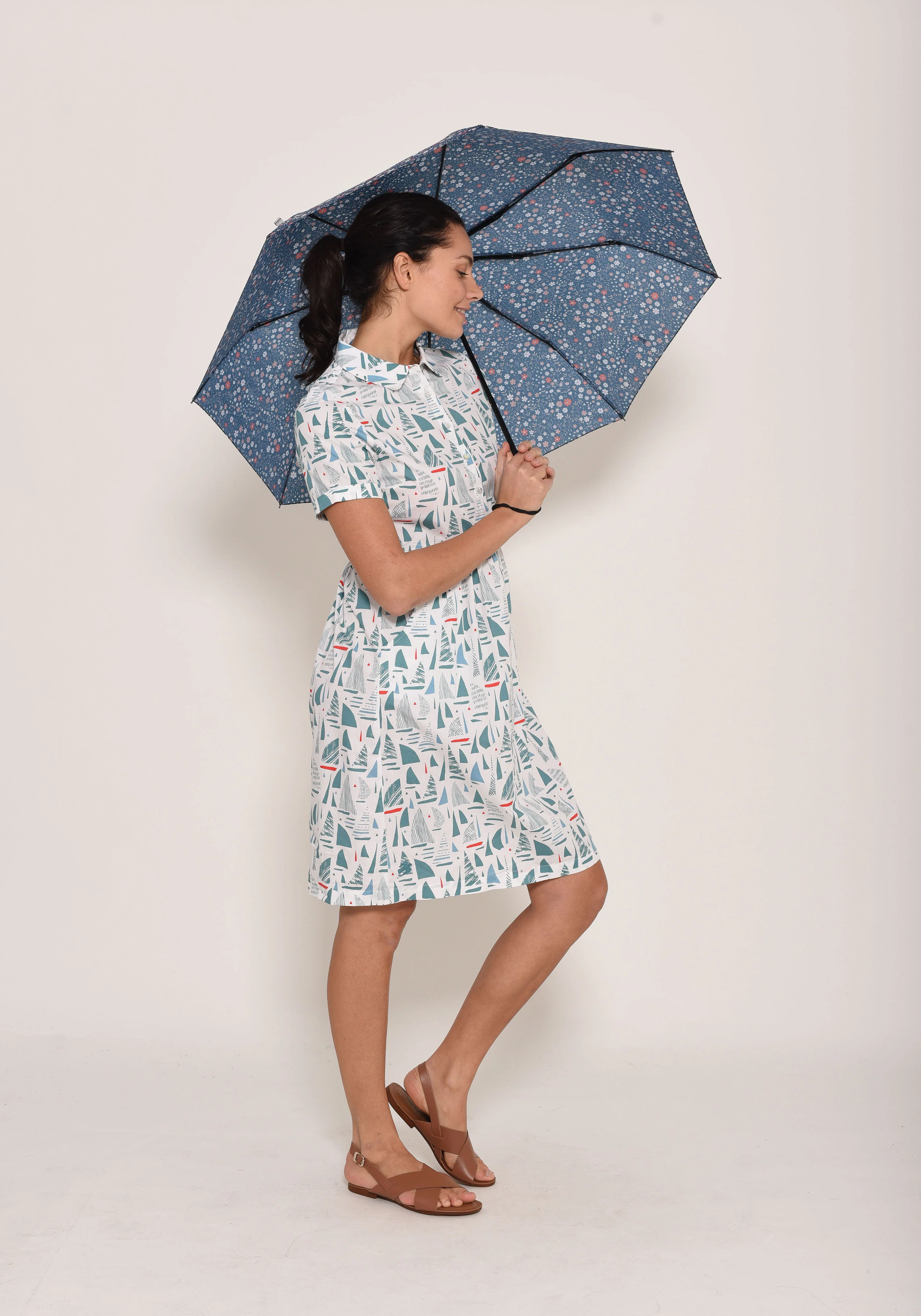 Ditsy  Print Umbrella - Image 3