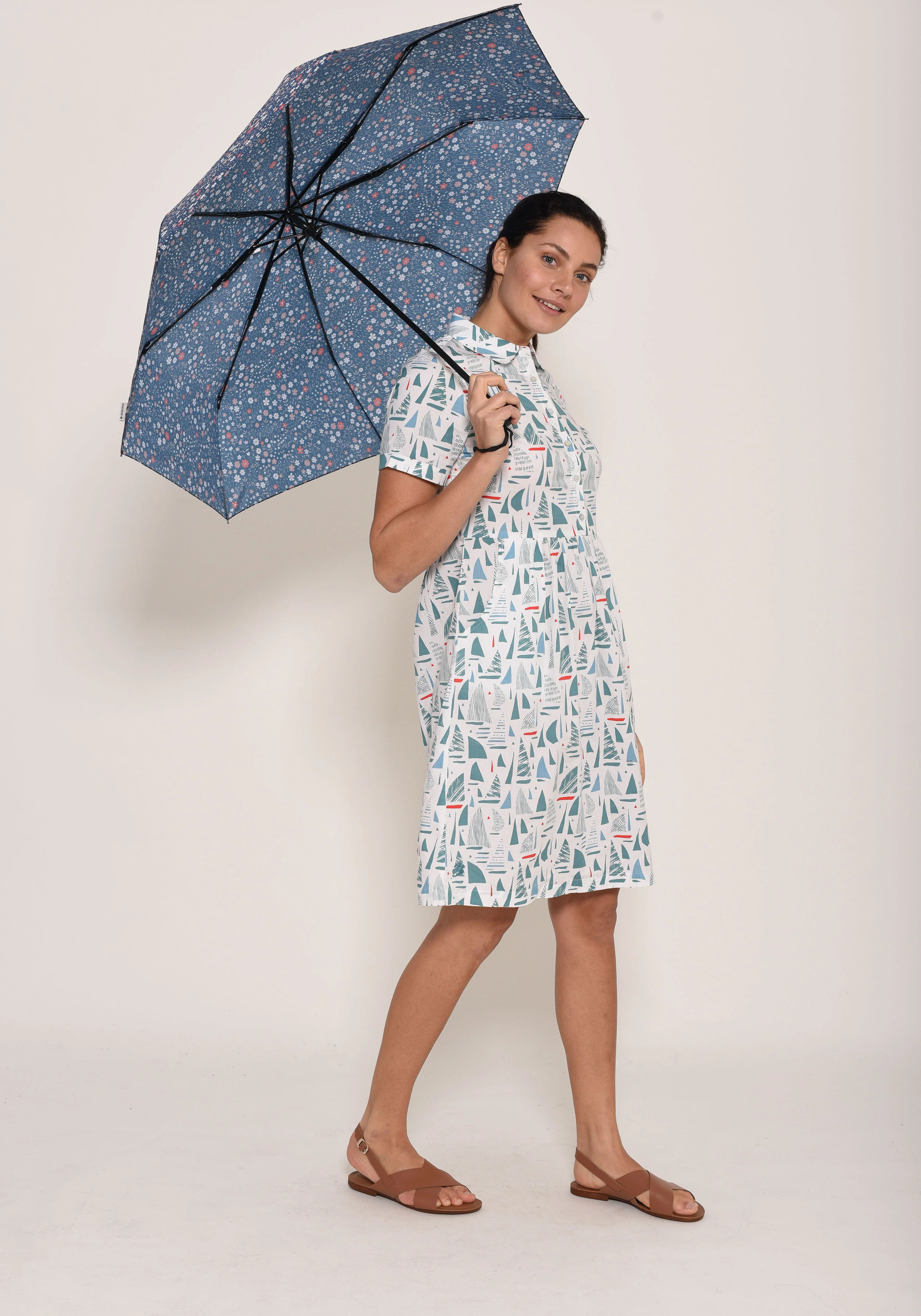Ditsy  Print Umbrella - Image 4