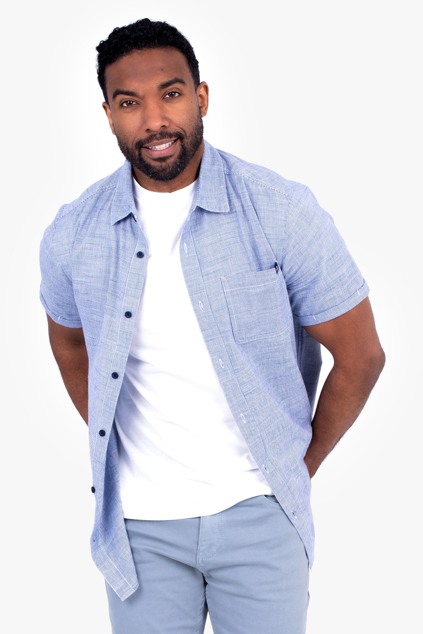 Dog Tooth Short Sleeve Shirt - Image 2