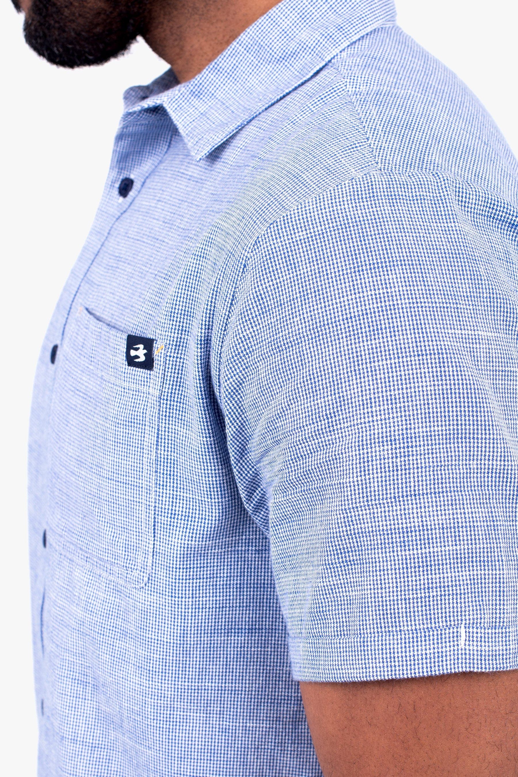 Dog Tooth Short Sleeve Shirt - Image 4