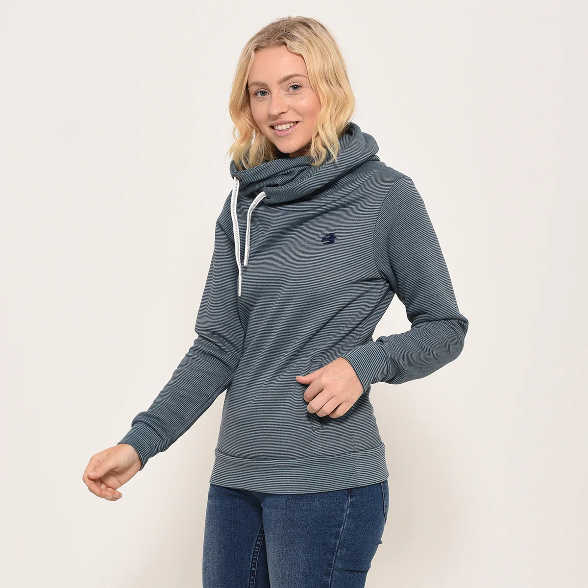 Elise Navy Hoody - Image 2