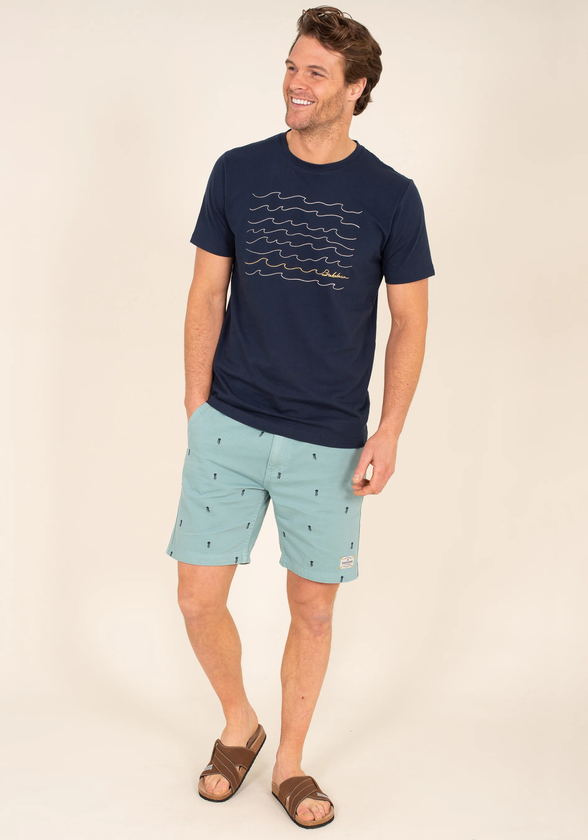 Embroidered Chino Shorts - Image 2