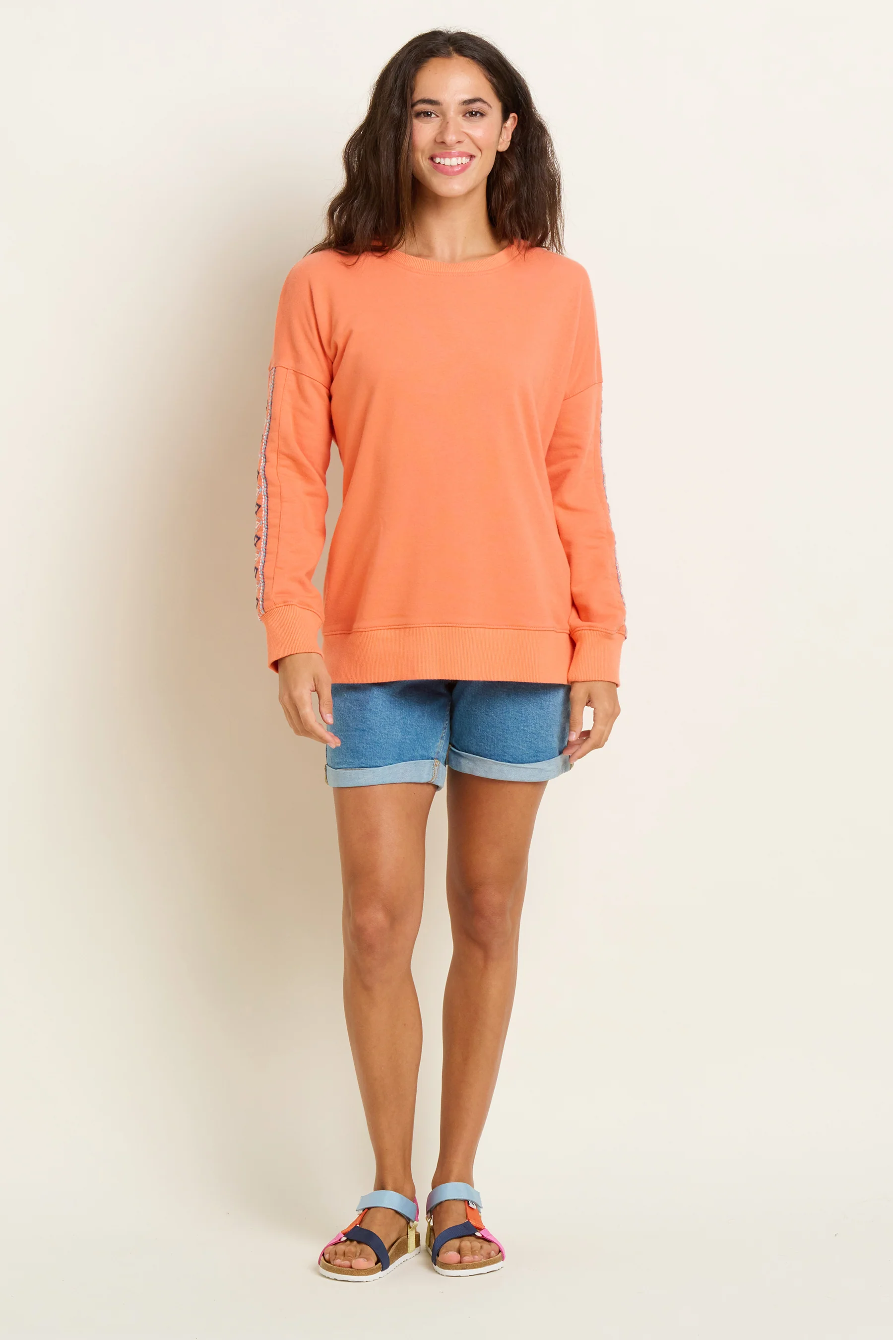Embroidered Crew Neck Sweat - Image 6