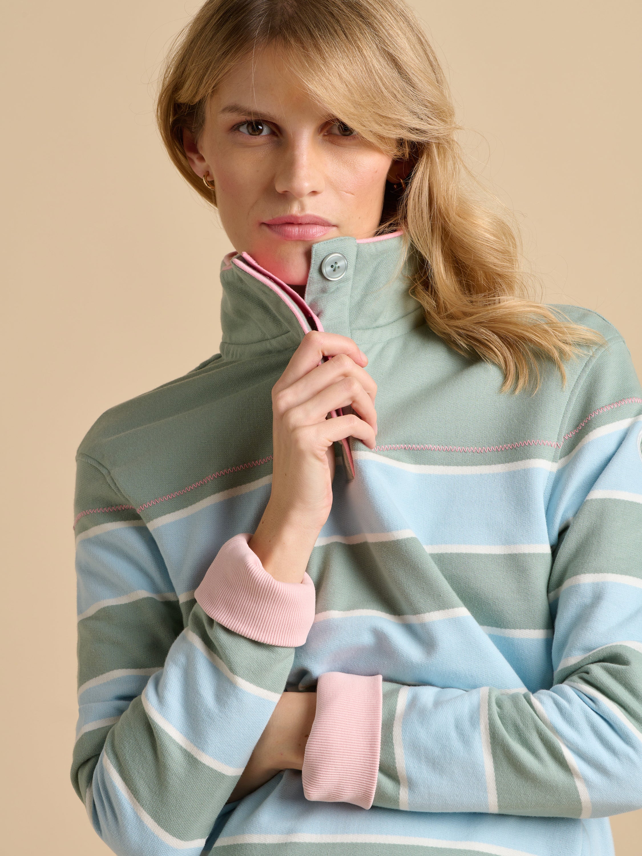 Engineered Stripe Quarter Zip - Image 5