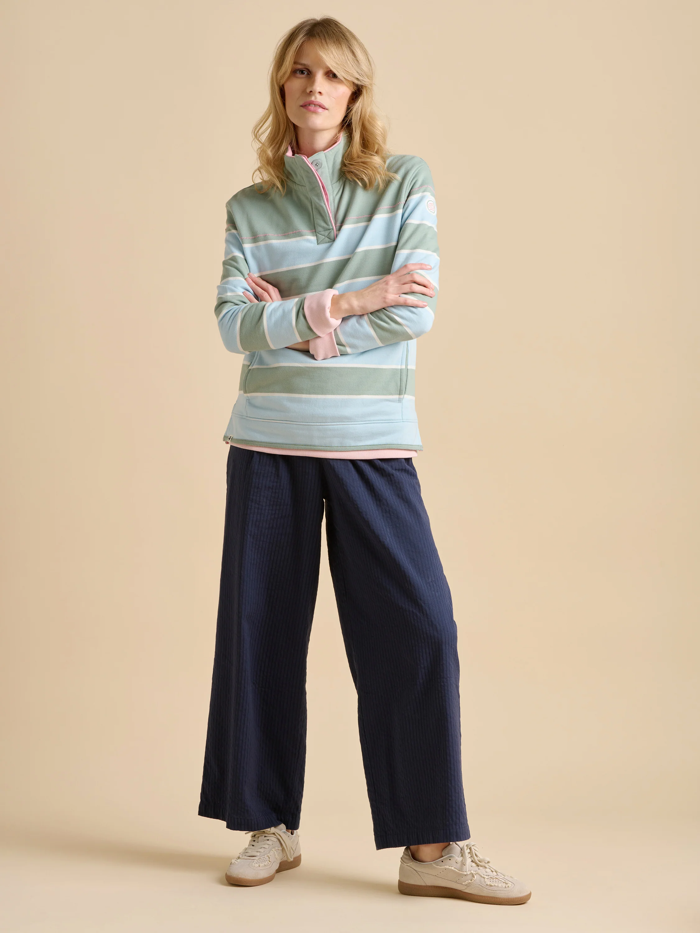 Engineered Stripe Quarter Zip - Image 6
