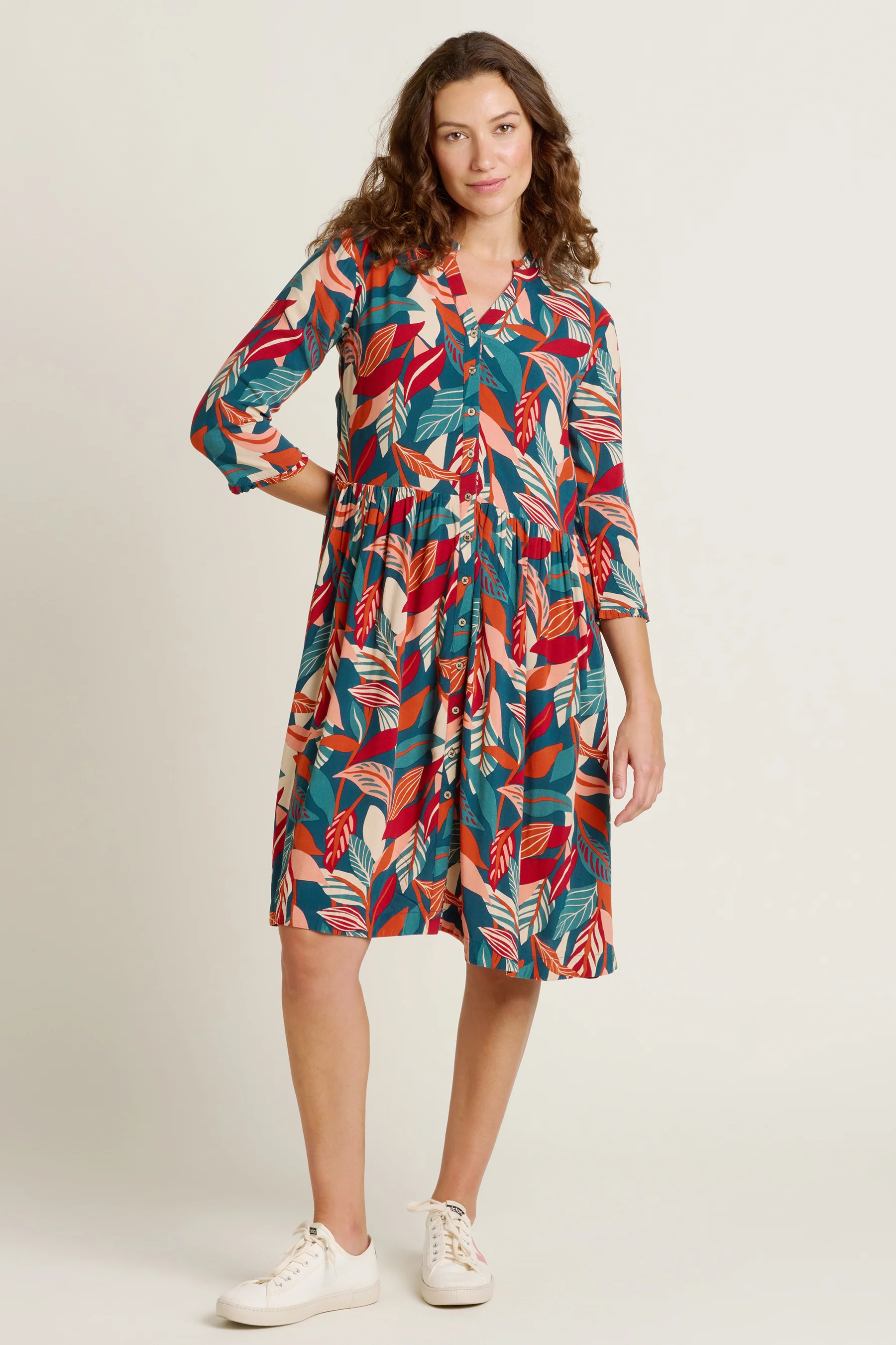 Evergreen Leaves Dress - Image 3