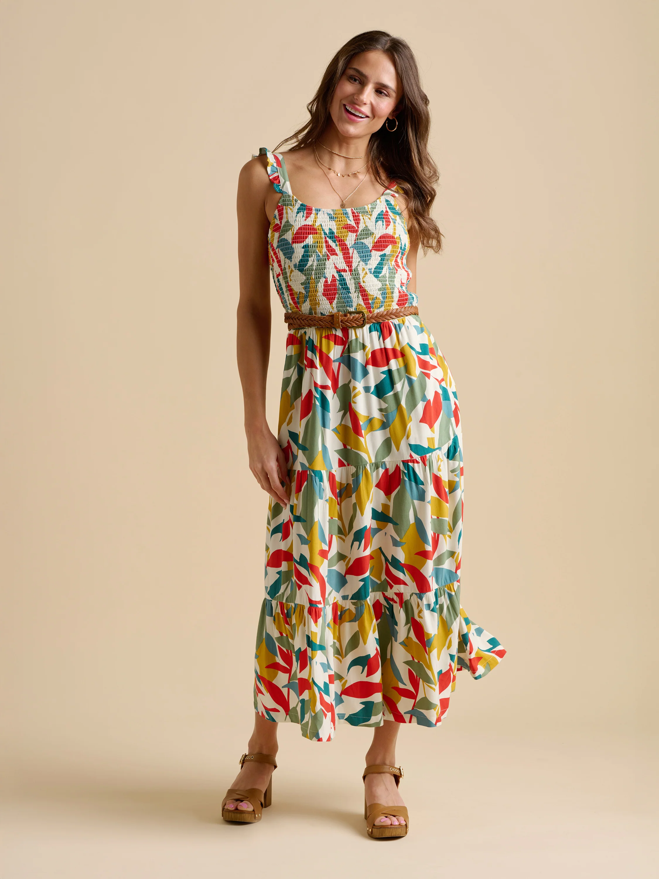 Falling Leaves Maxi Dress