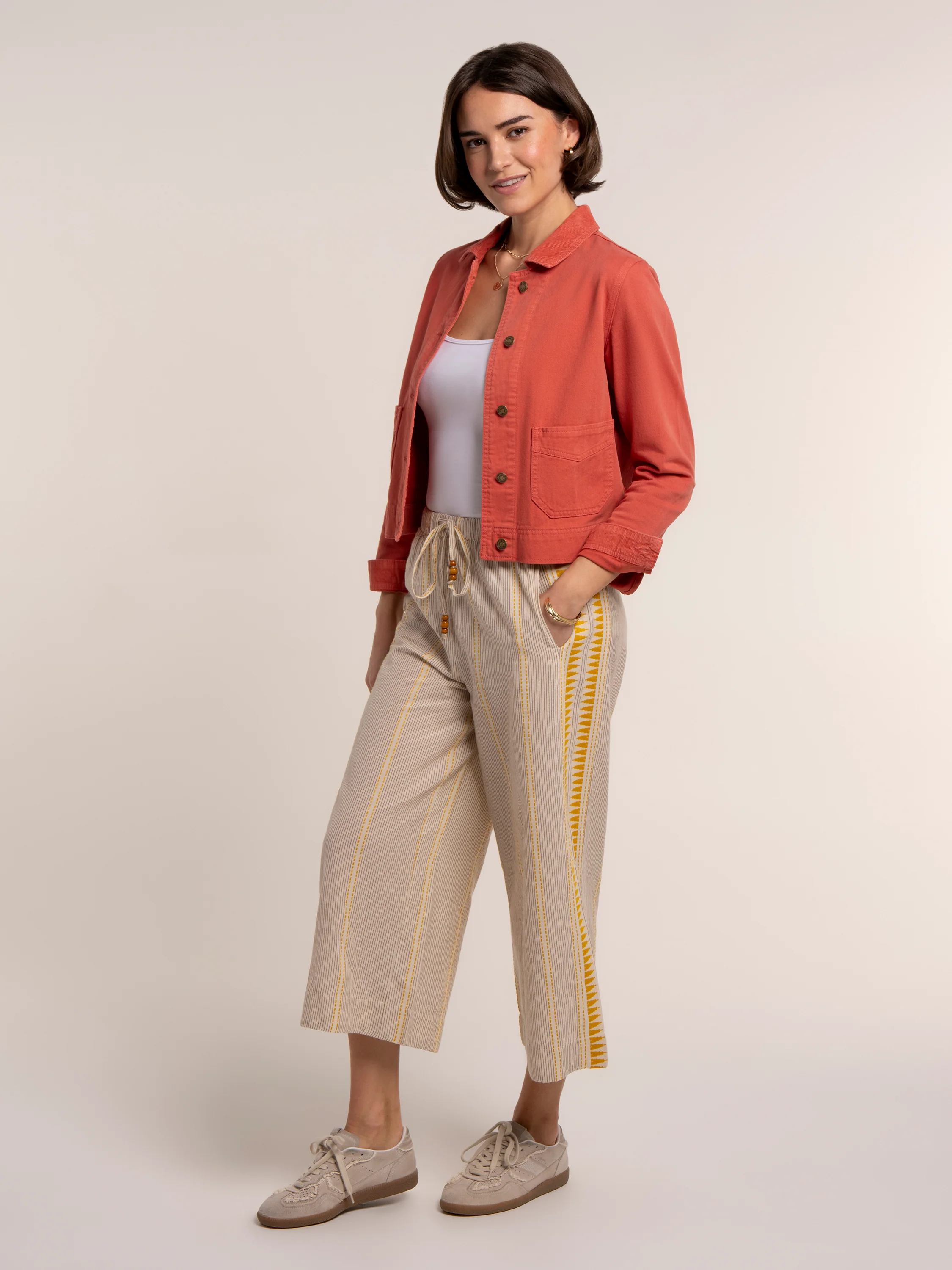 Fernanda Cropped Wide Leg Beach Pants - Image 8