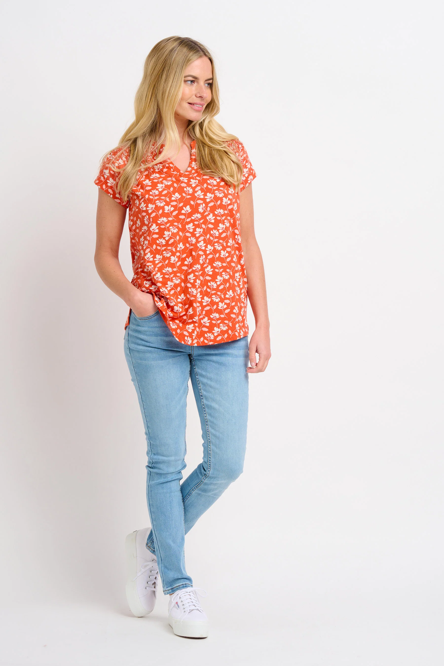 Floating Floral Blouse - Image 4