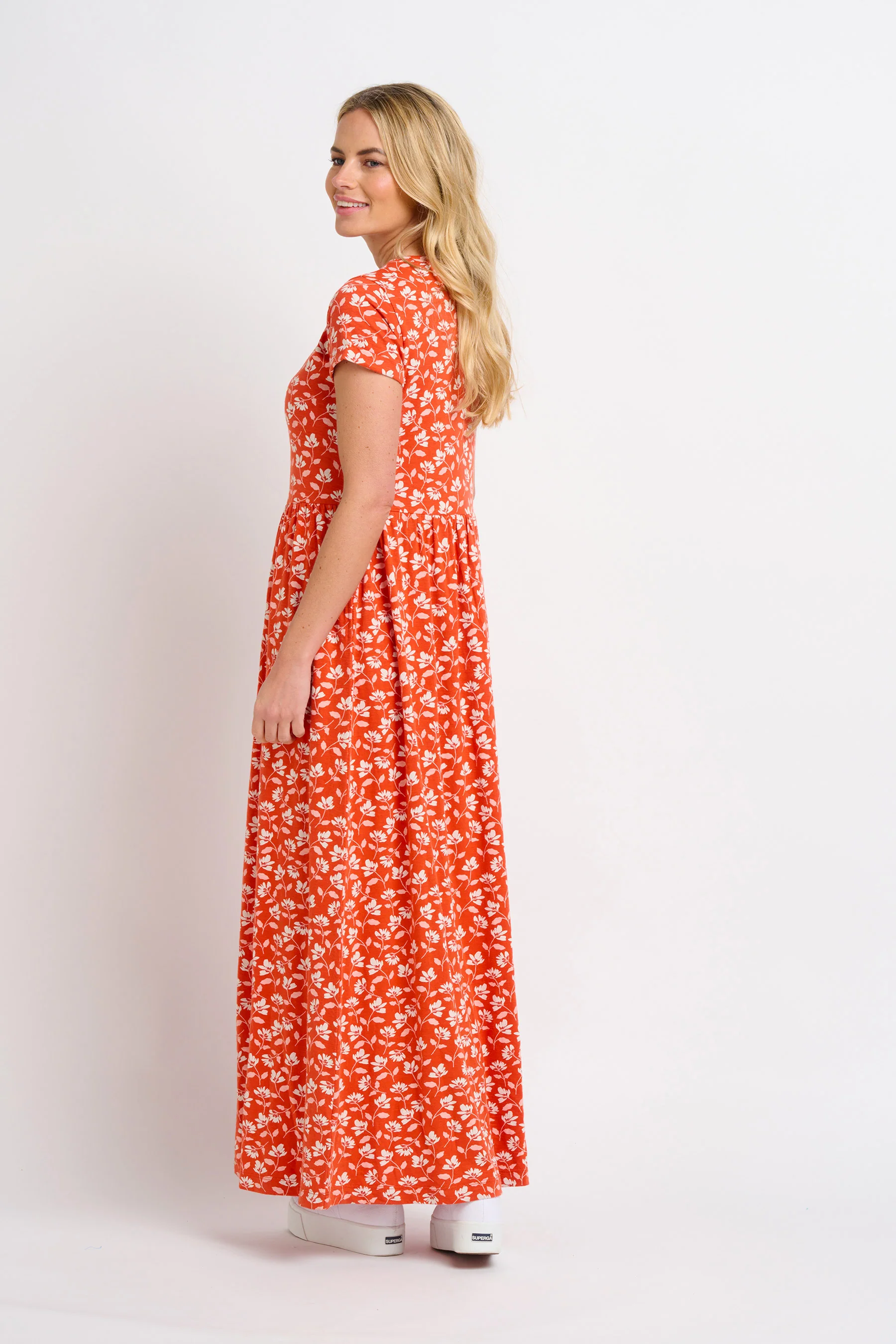 Floating Floral Maxi Dress - Image 4