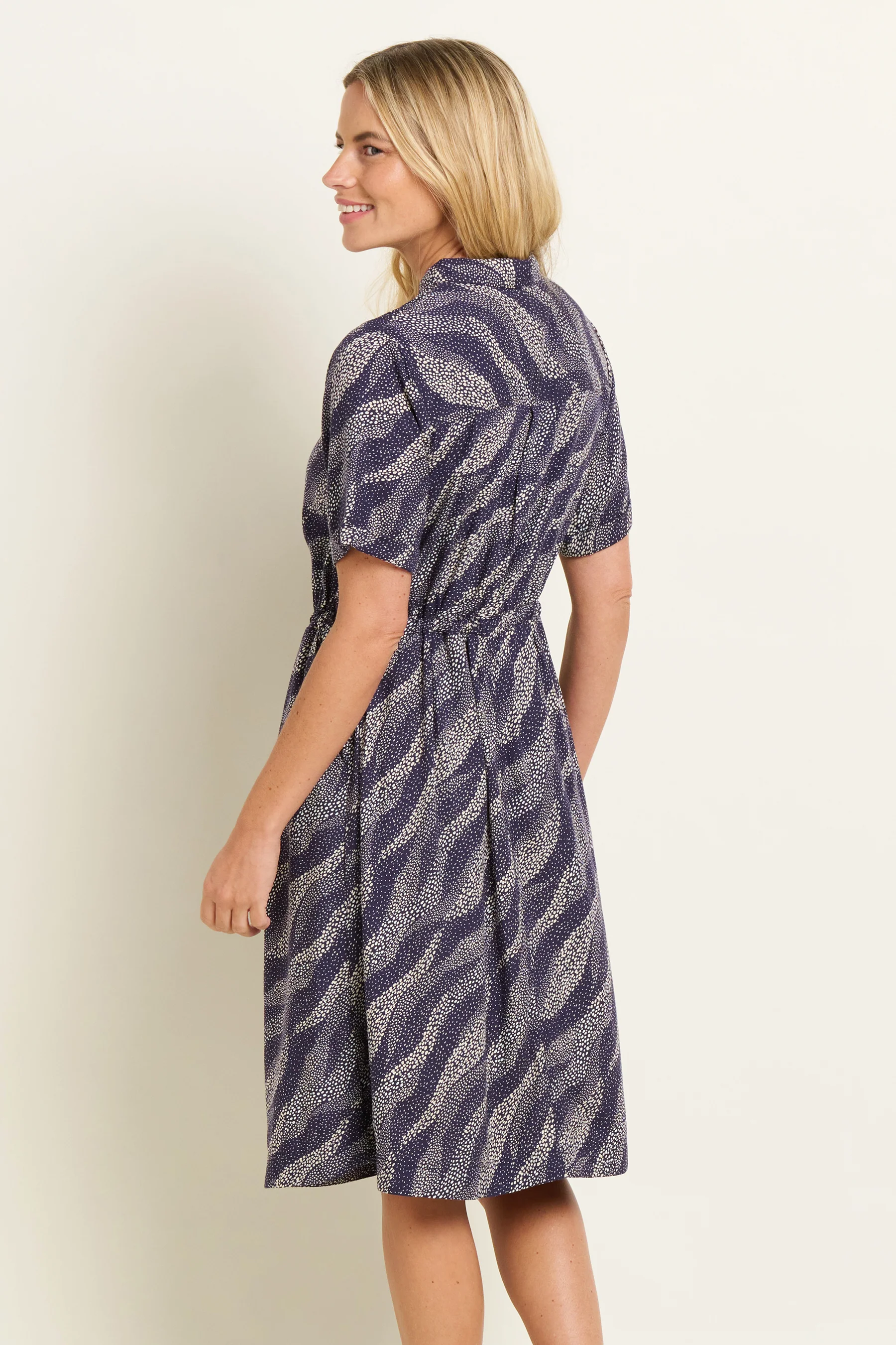 Flowing Dots Shirt Dress - Image 2