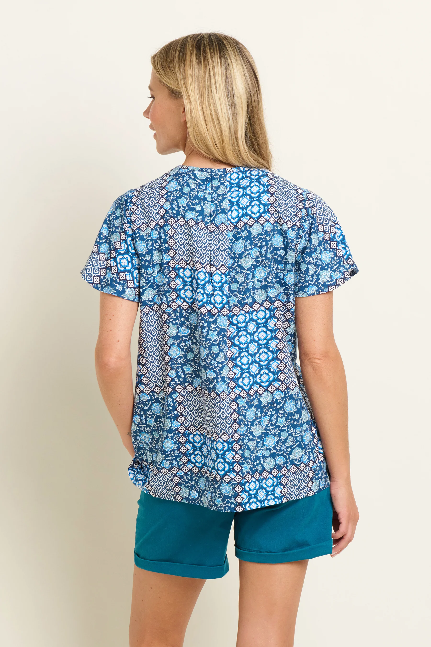 Folk Floral Patchwork Blouse - Image 4