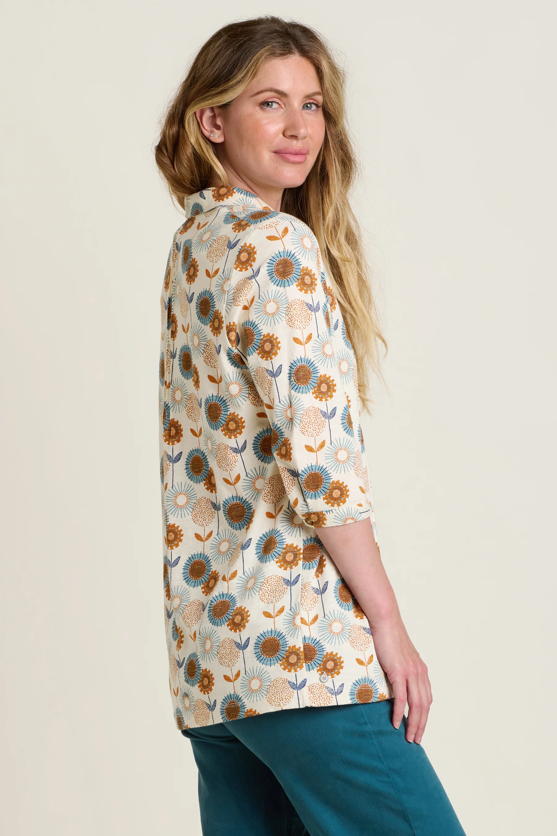 Freya Cream Tunic Blouse - Image 3