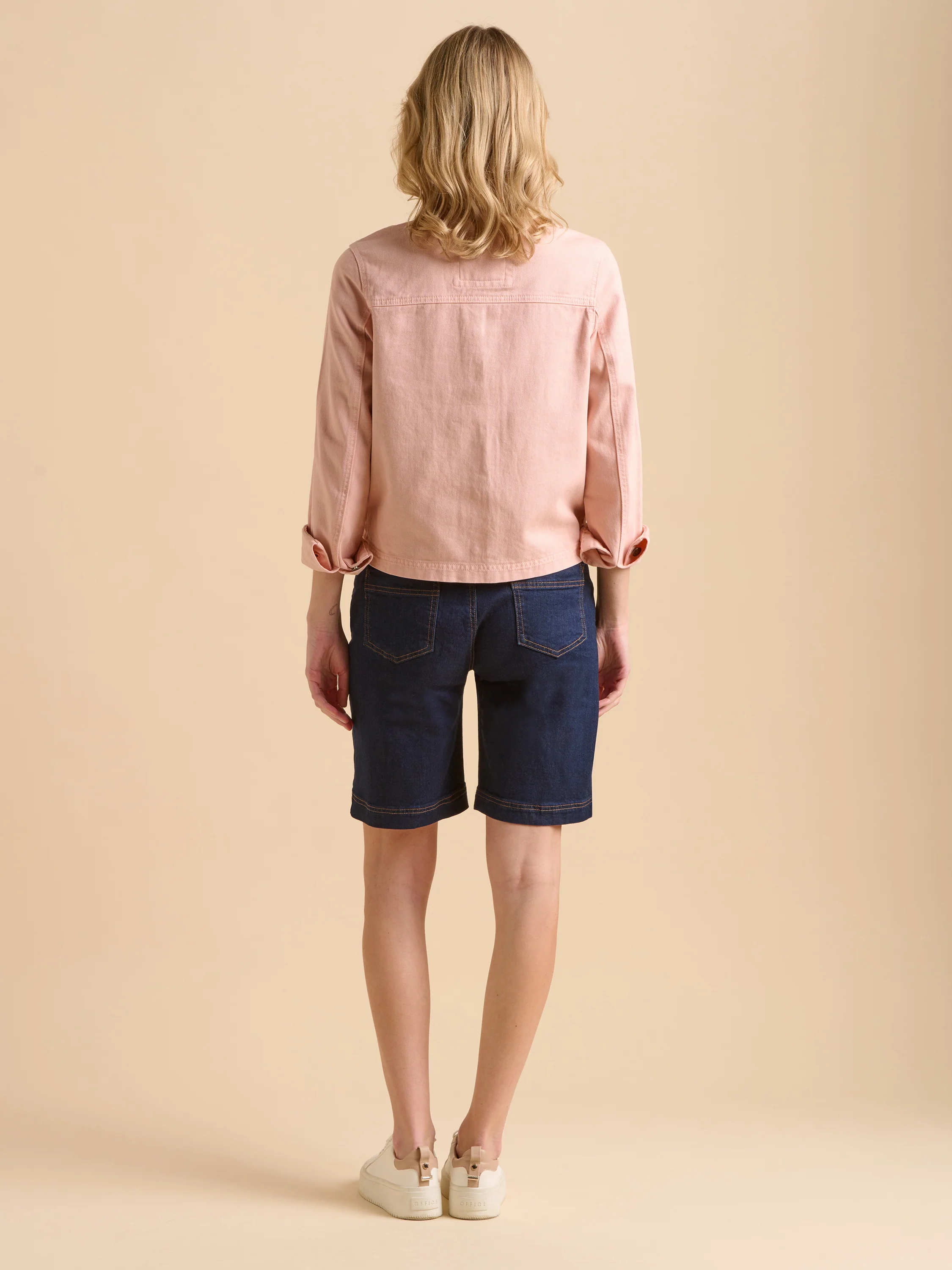 Frill Neck Denim Jacket - Image 3