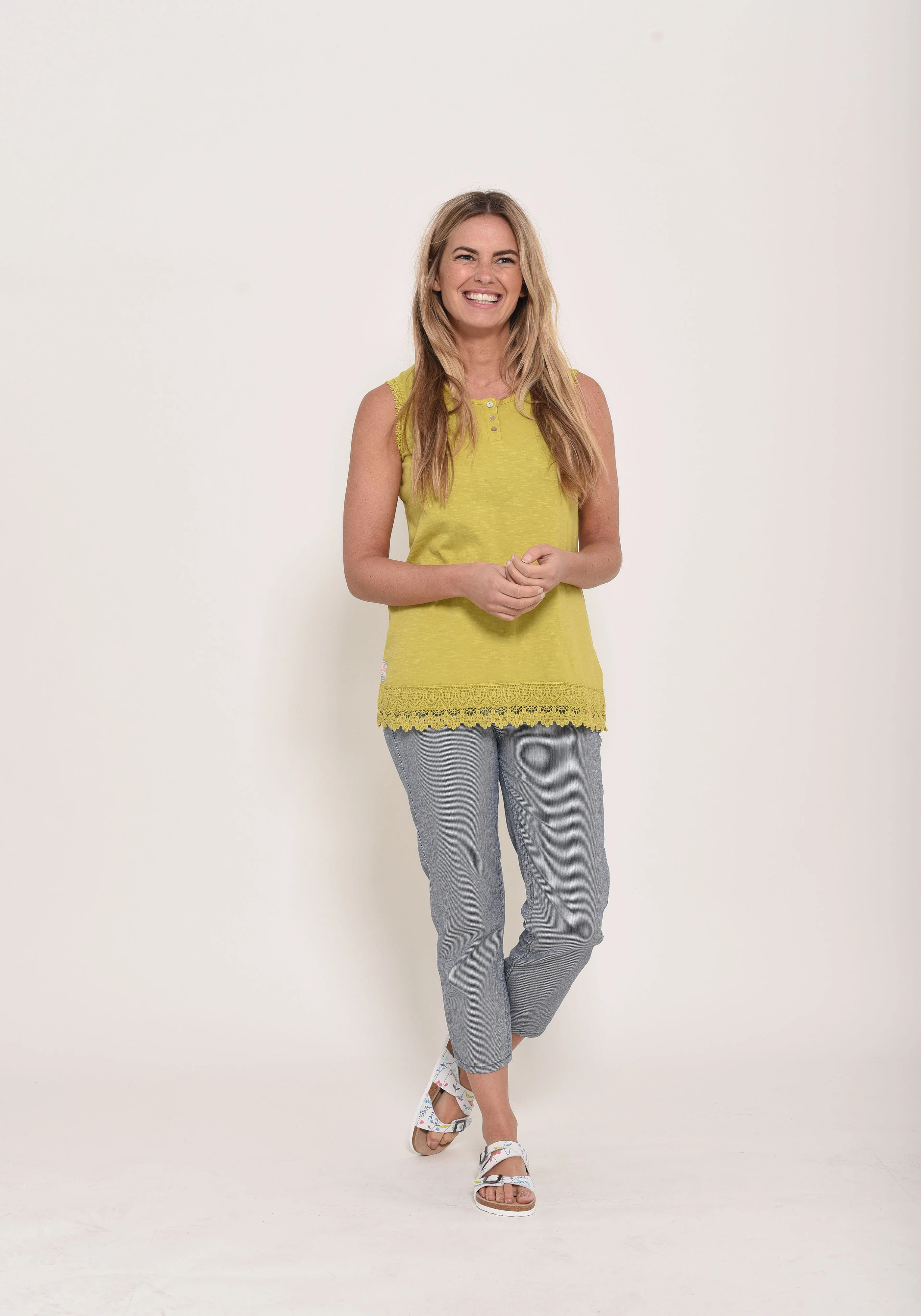 Garment Dyed Sleeveless Vest - Image 2