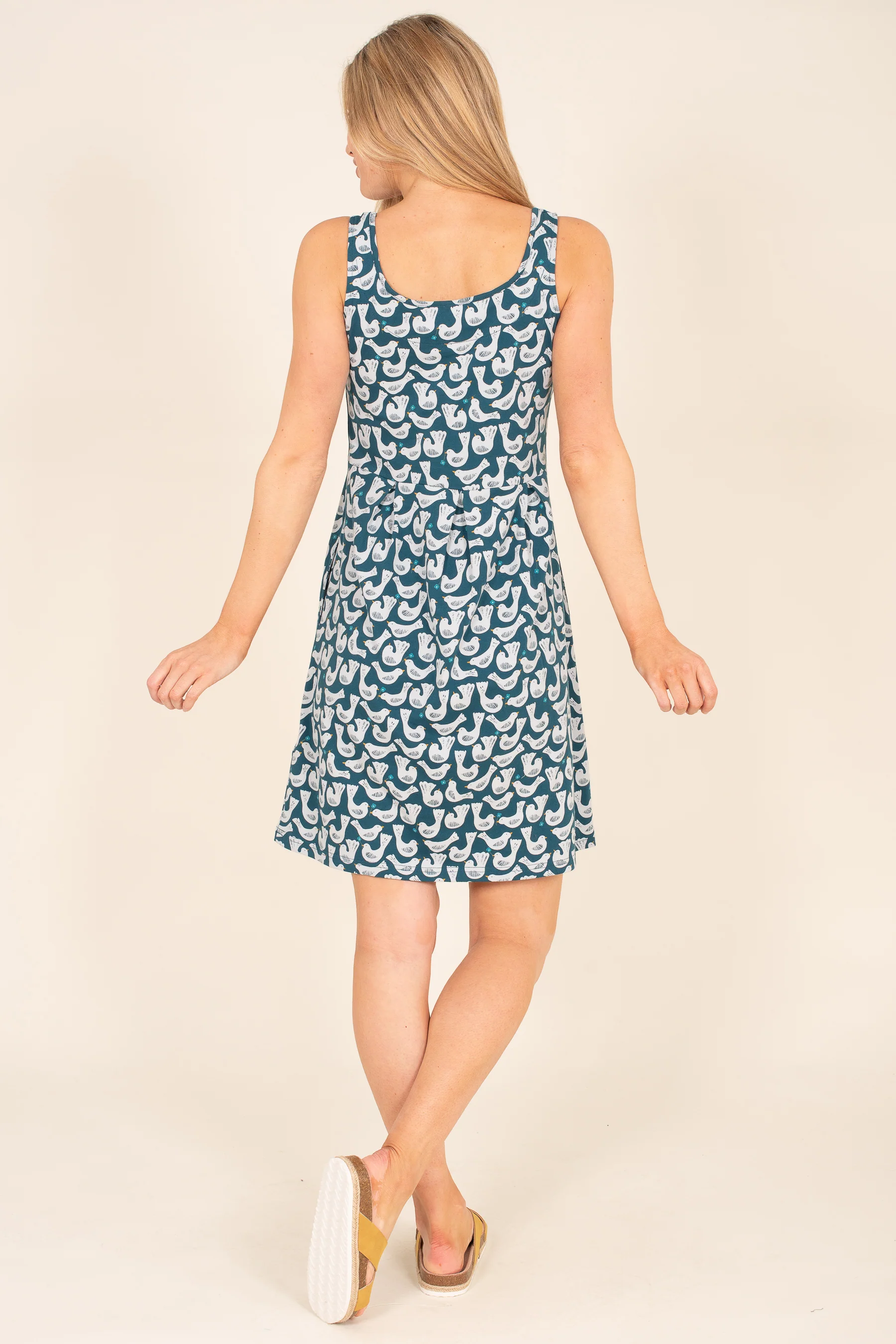 Organic Cotton Geo Birds Dress - Image 2