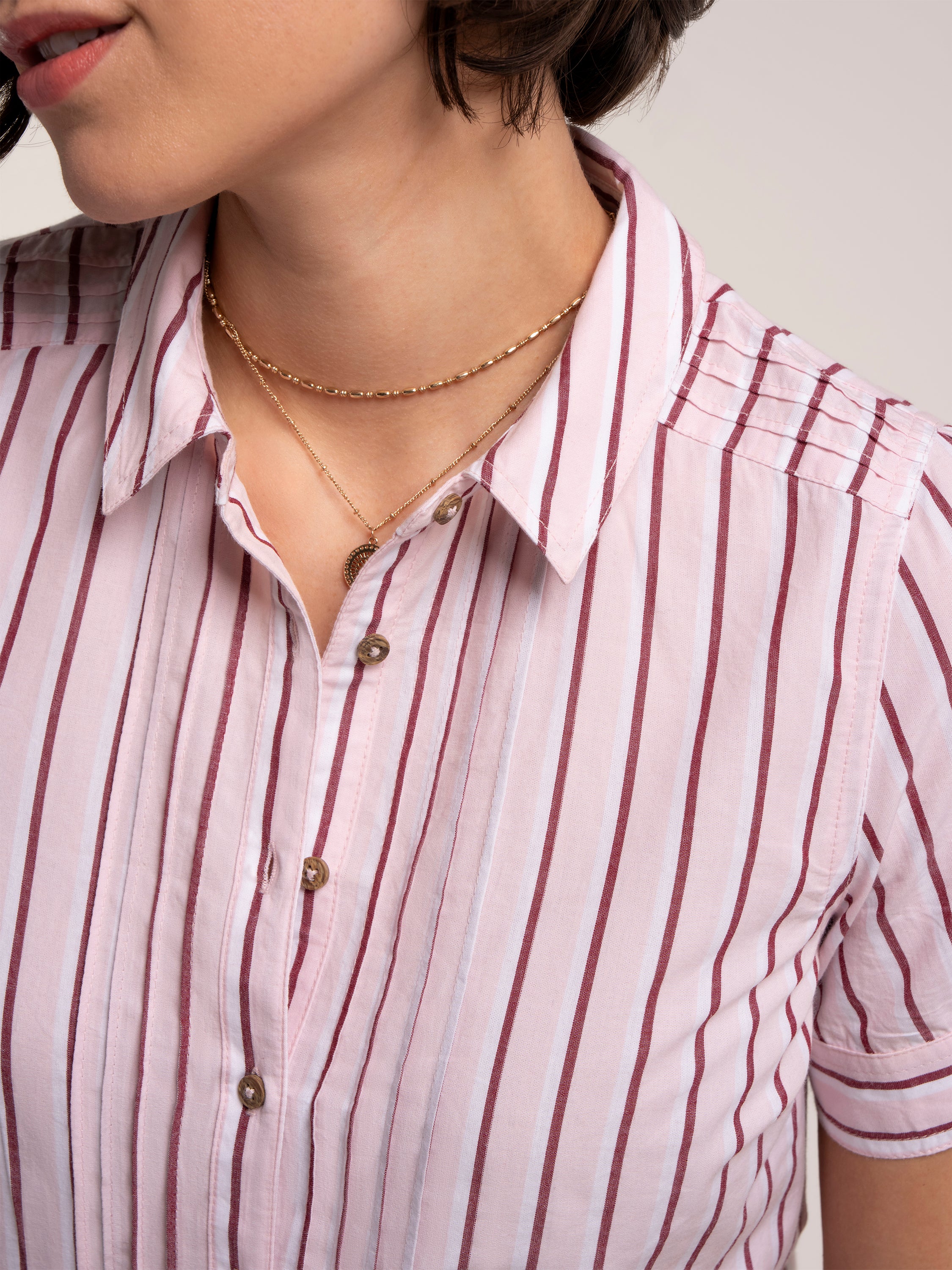 Gia Stripe Blouse - Image 4