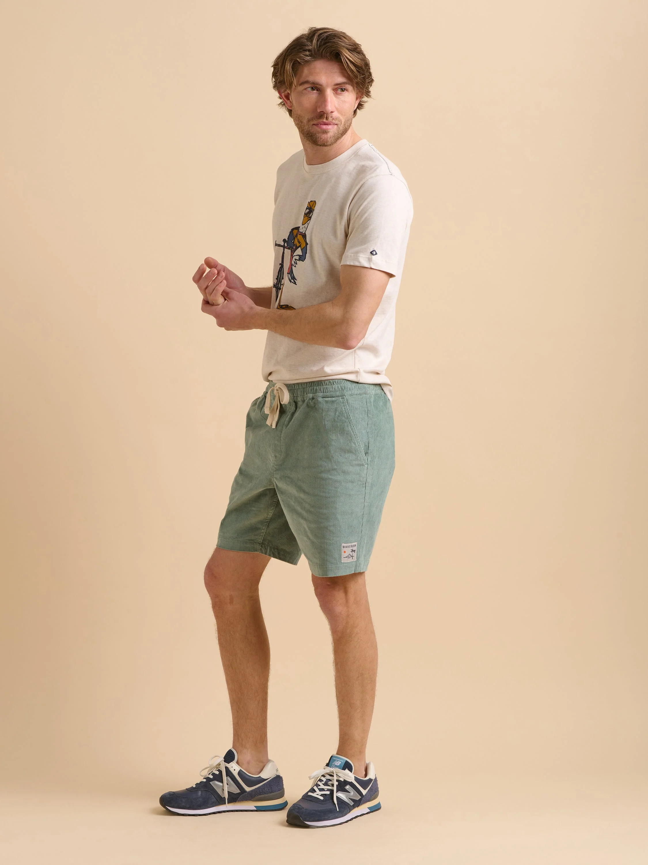 Green Cord Shorts - Image 3