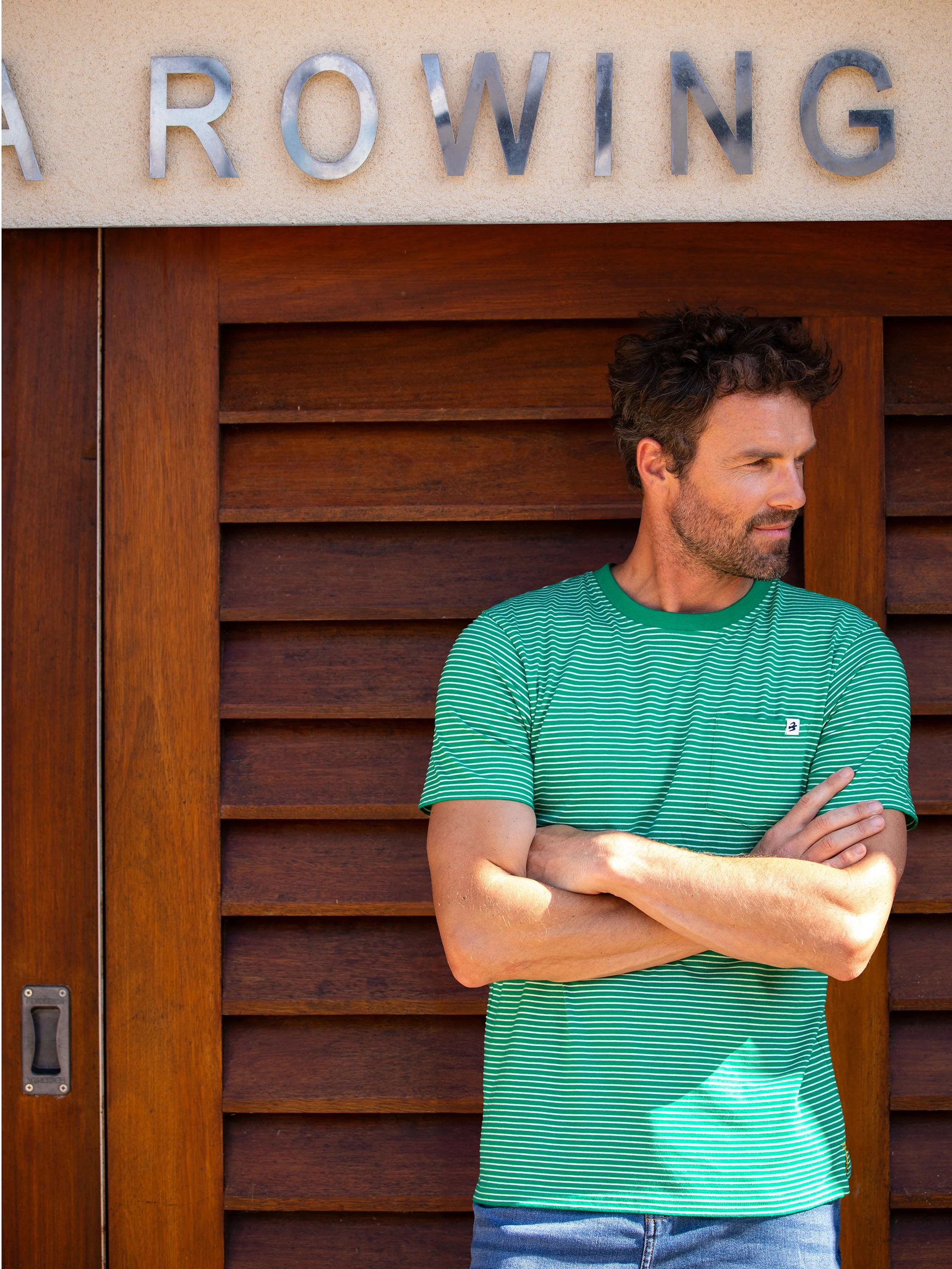 Green Stripe Tee