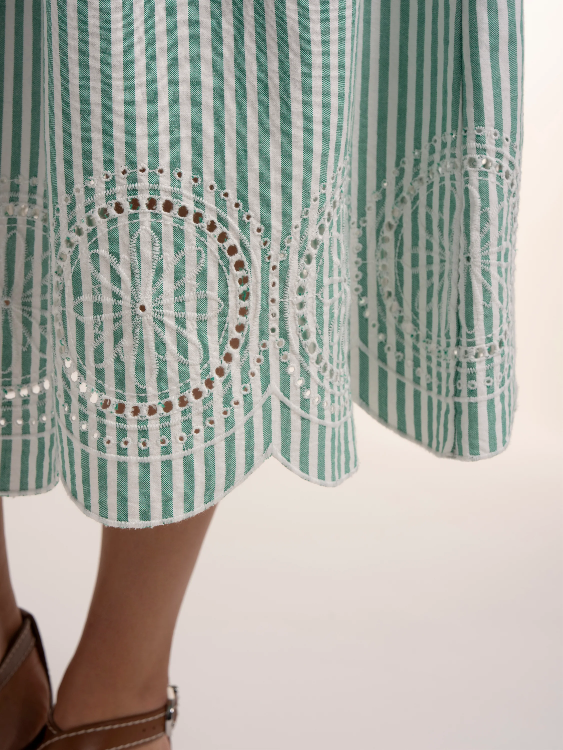 Hannah Stripe Midi Skirt - Image 4