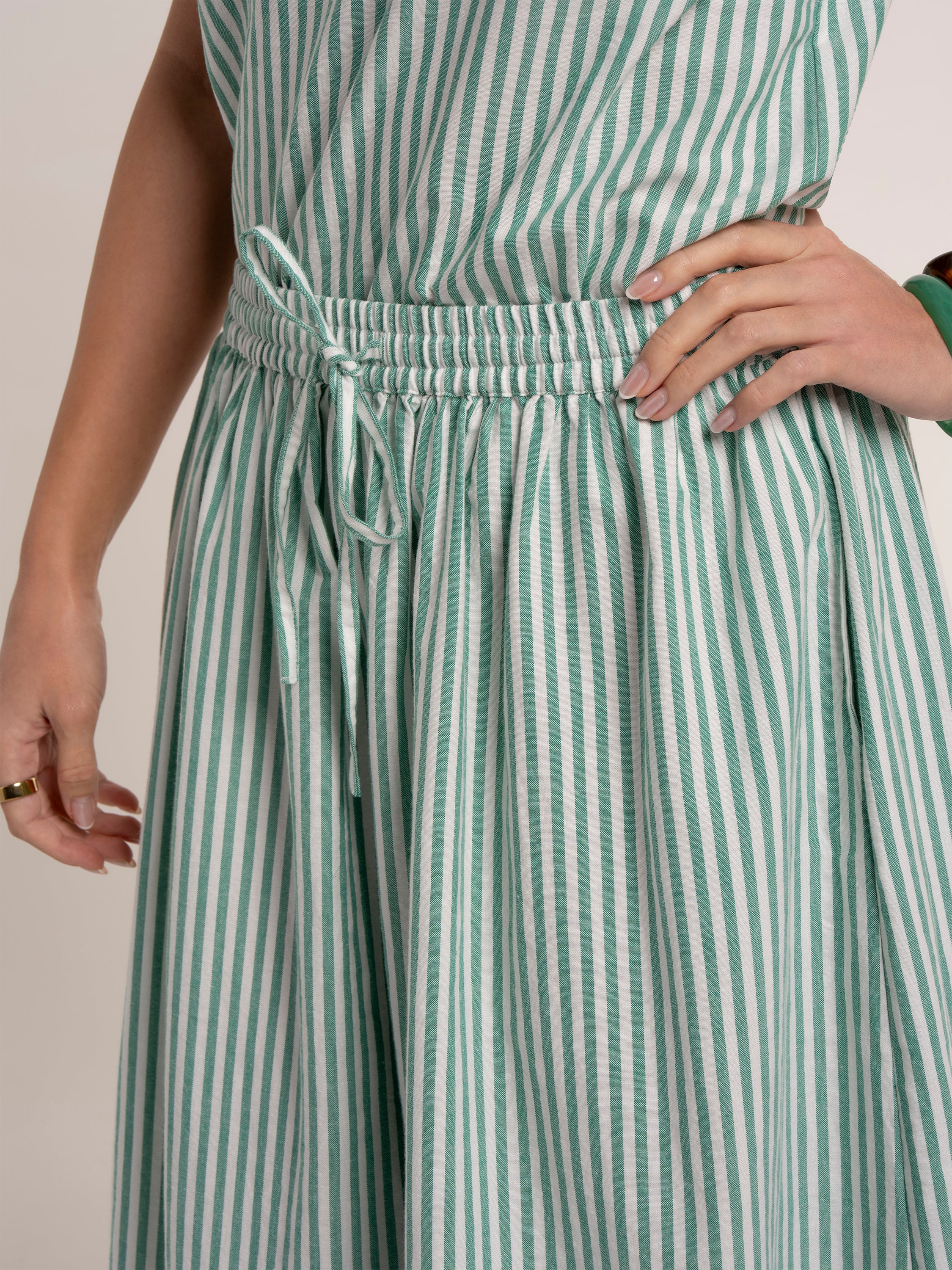 Hannah Stripe Midi Skirt - Image 5