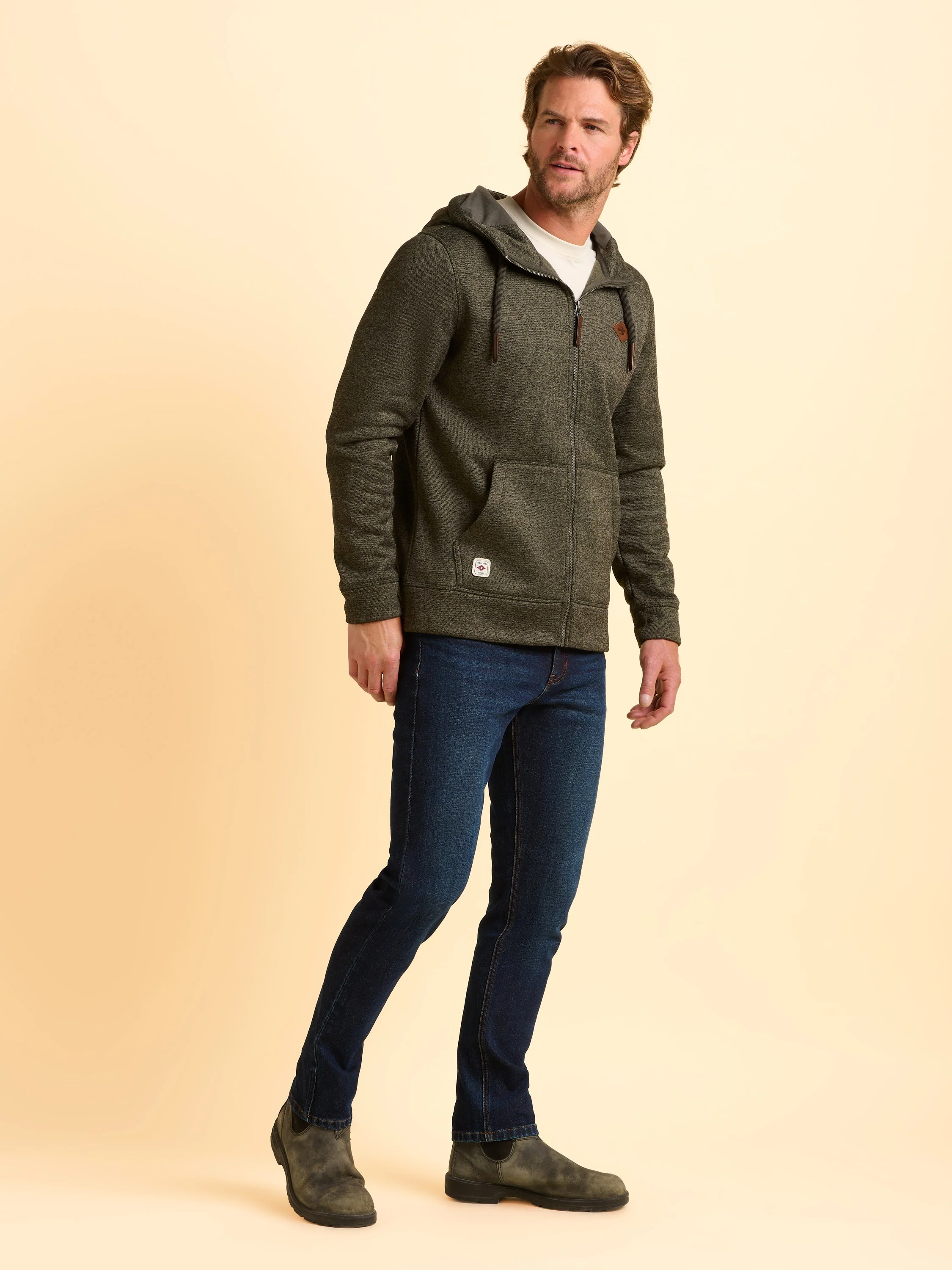 Hengistbury Zip Through Hoodie - Image 3