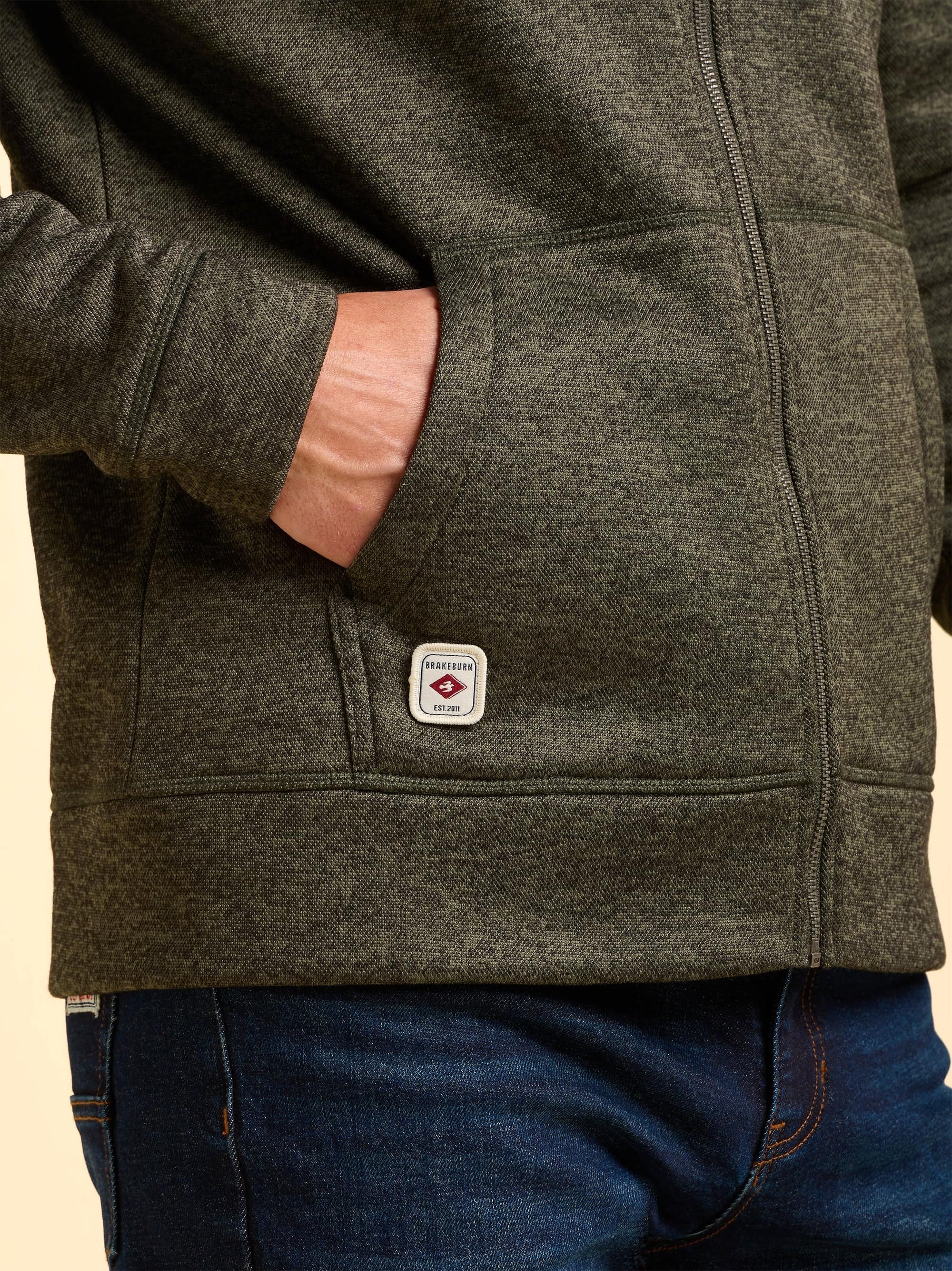 Hengistbury Zip Through Hoodie - Image 5