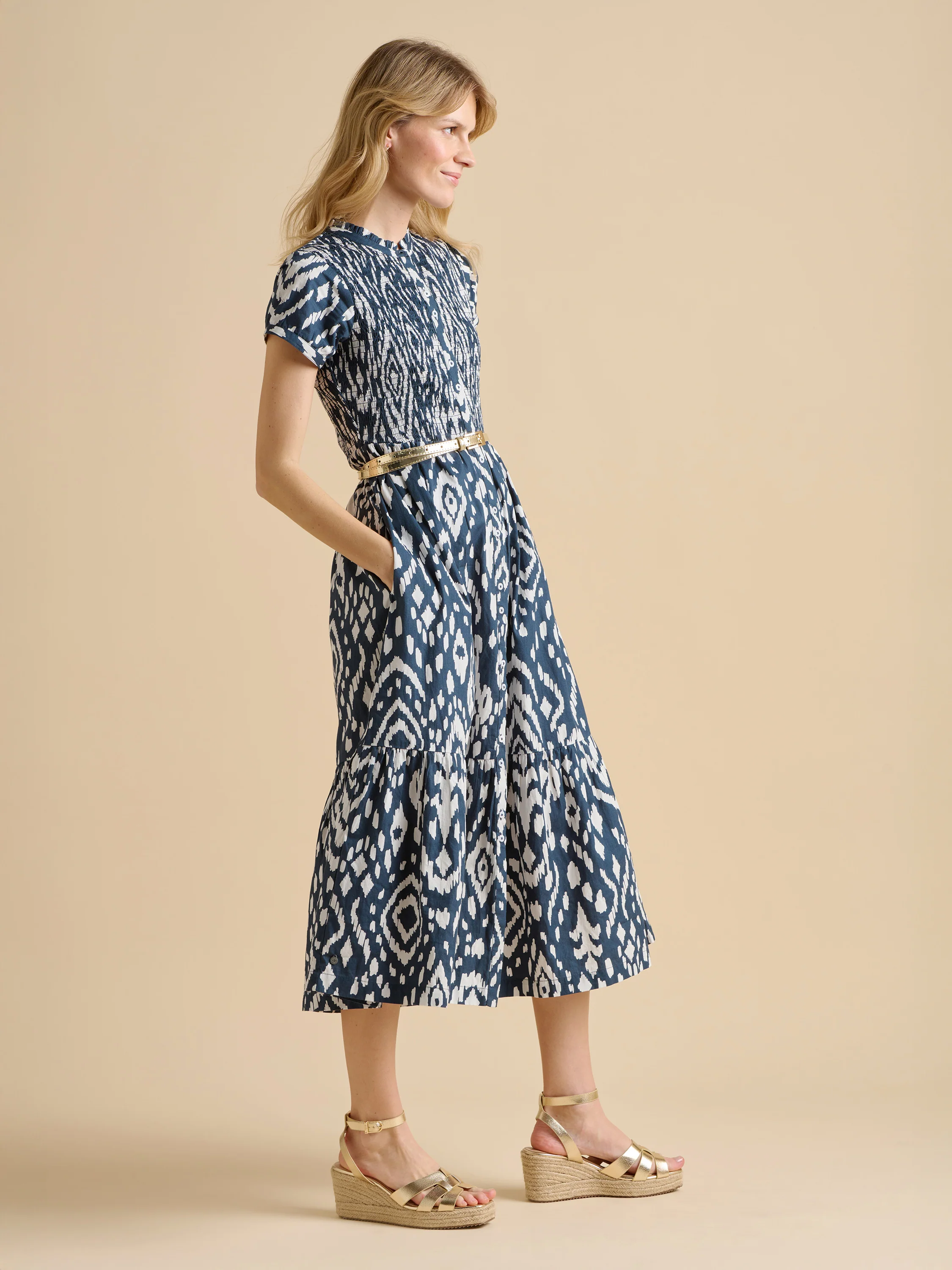 Ikat Maxi Shirt Dress - Image 3