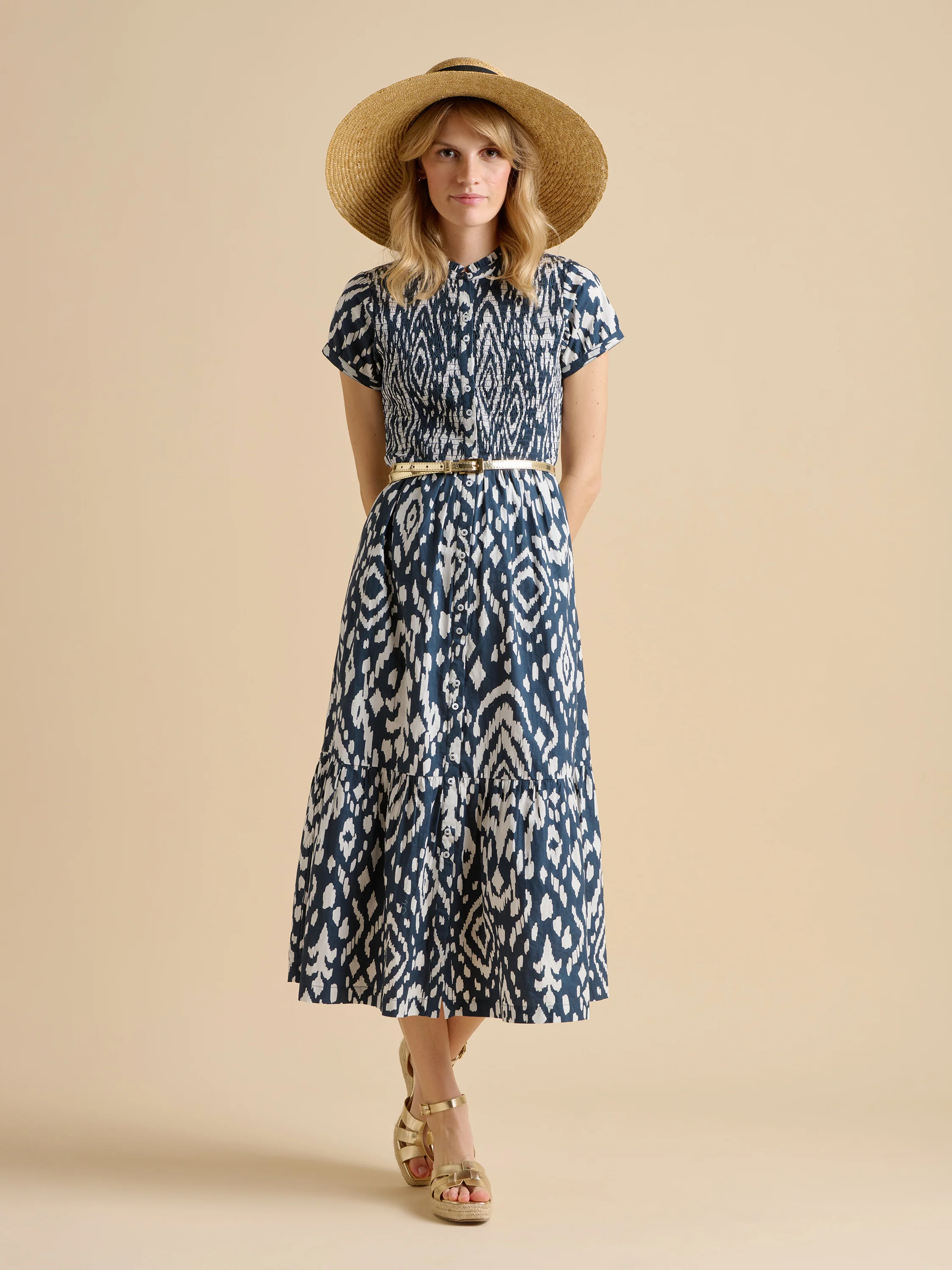 Ikat Maxi Shirt Dress - Image 4