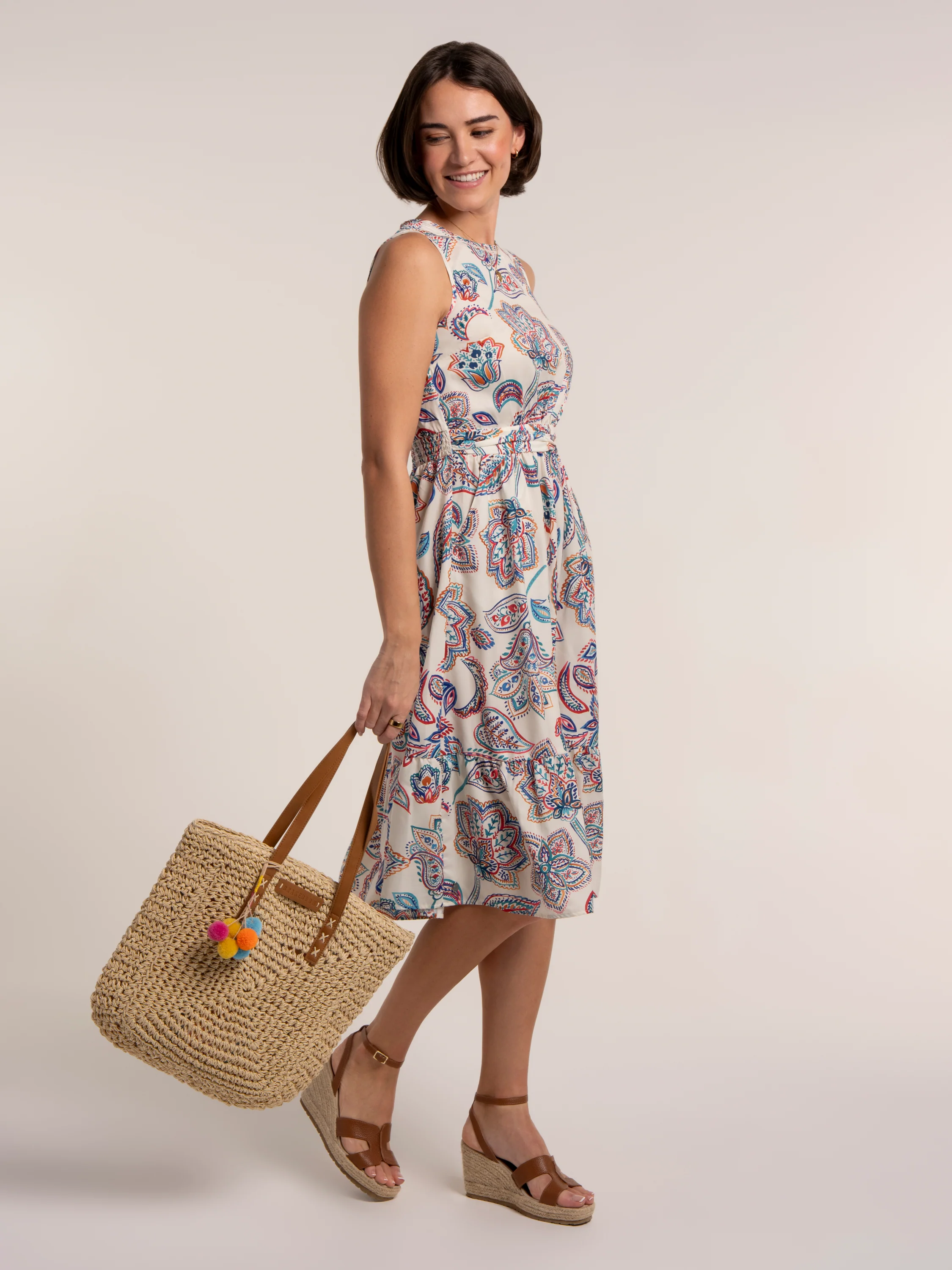 Ioanna Paisley Midi Dress - Image 3