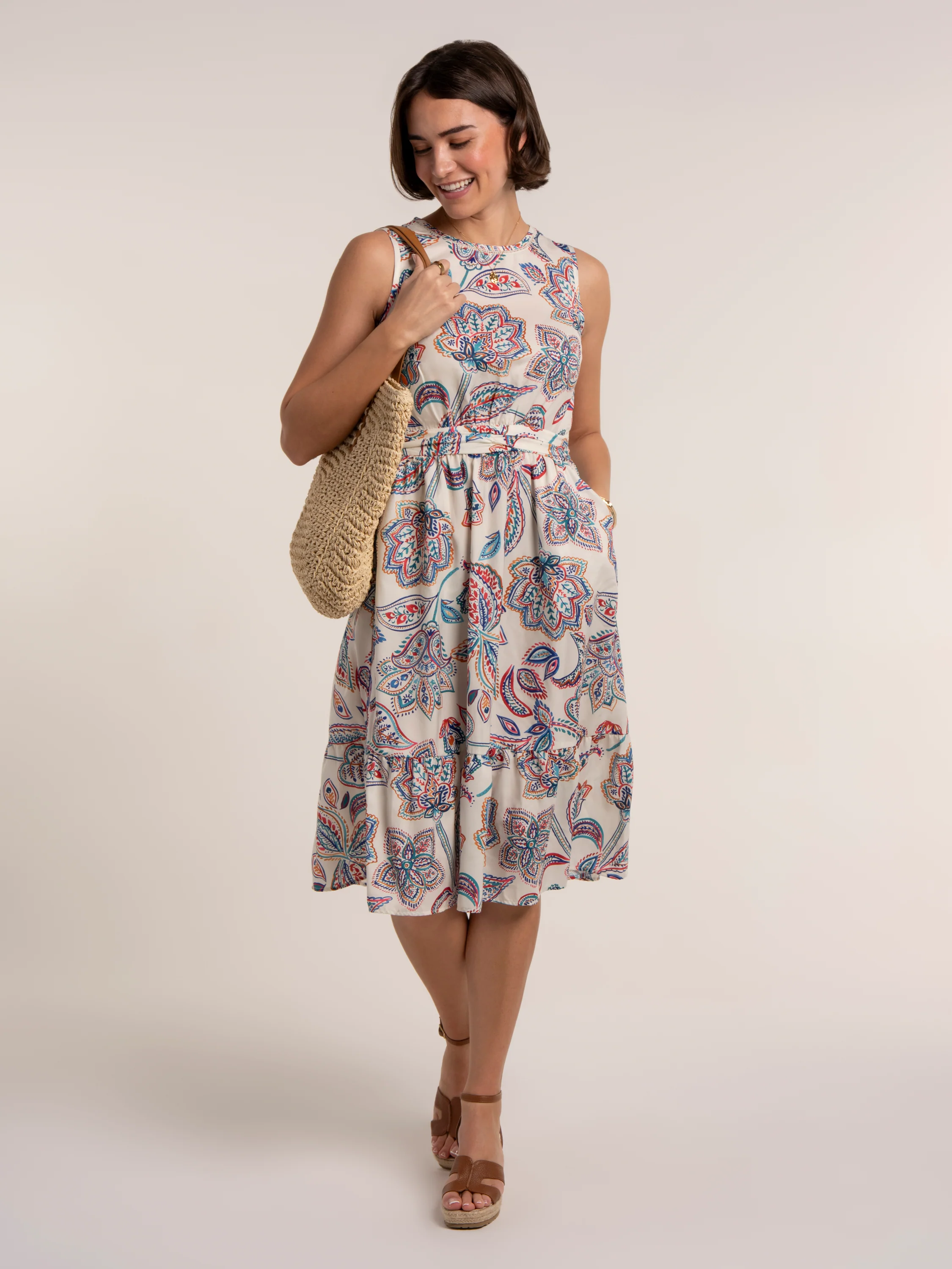 Ioanna Paisley Midi Dress - Image 6