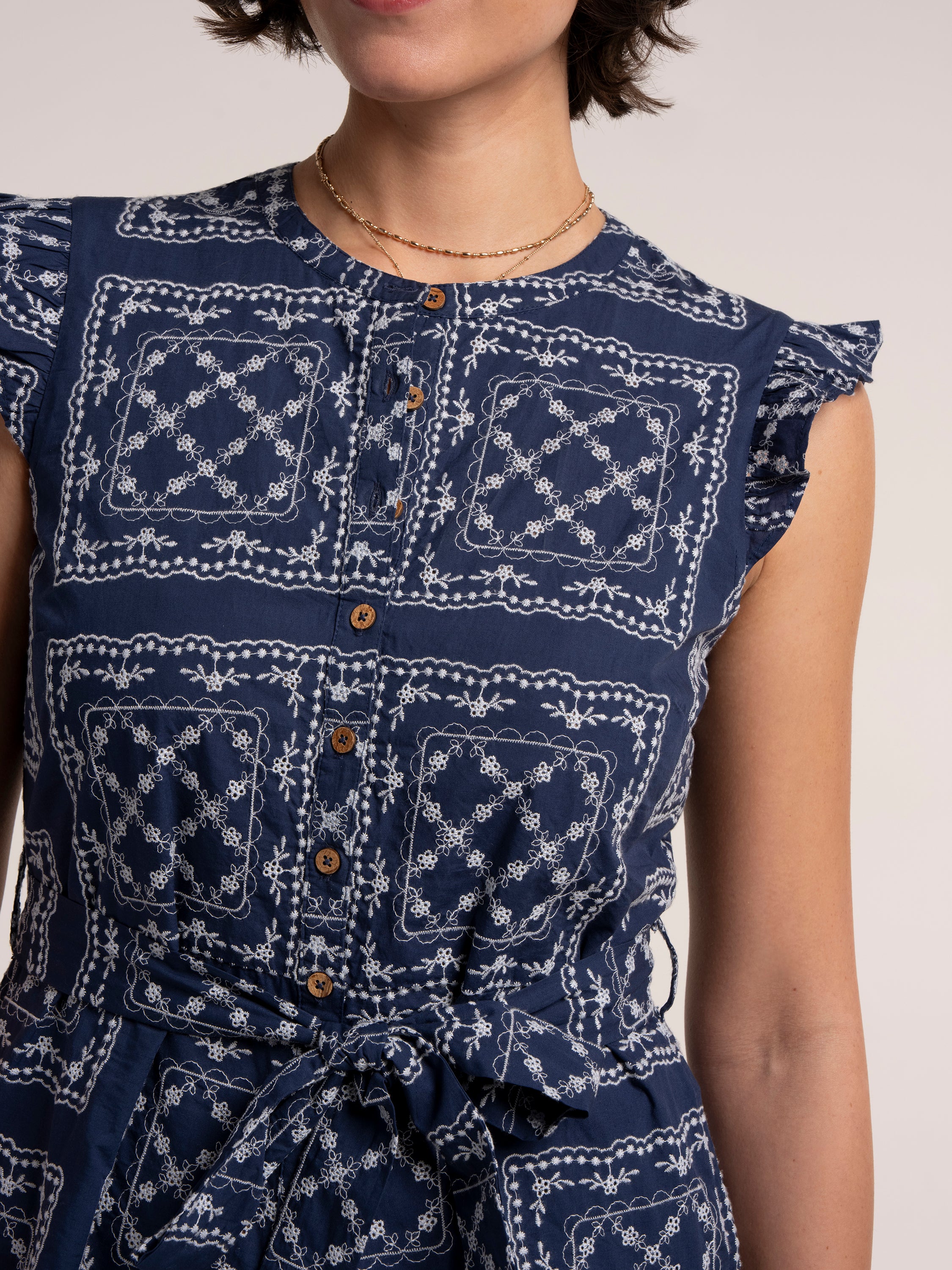 Izzy Embroidered Playsuit - Image 3