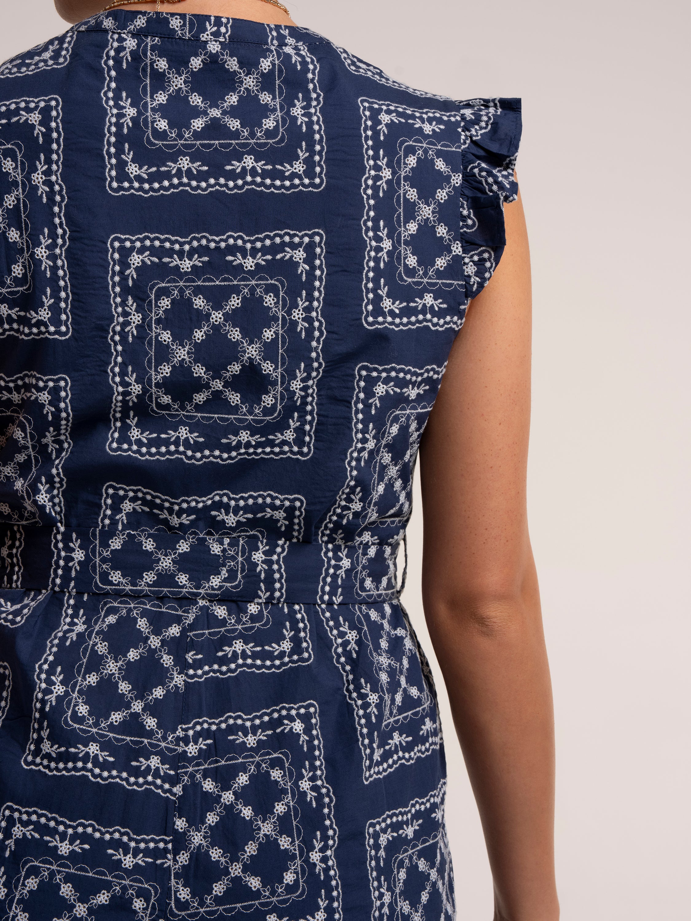 Izzy Embroidered Playsuit - Image 5