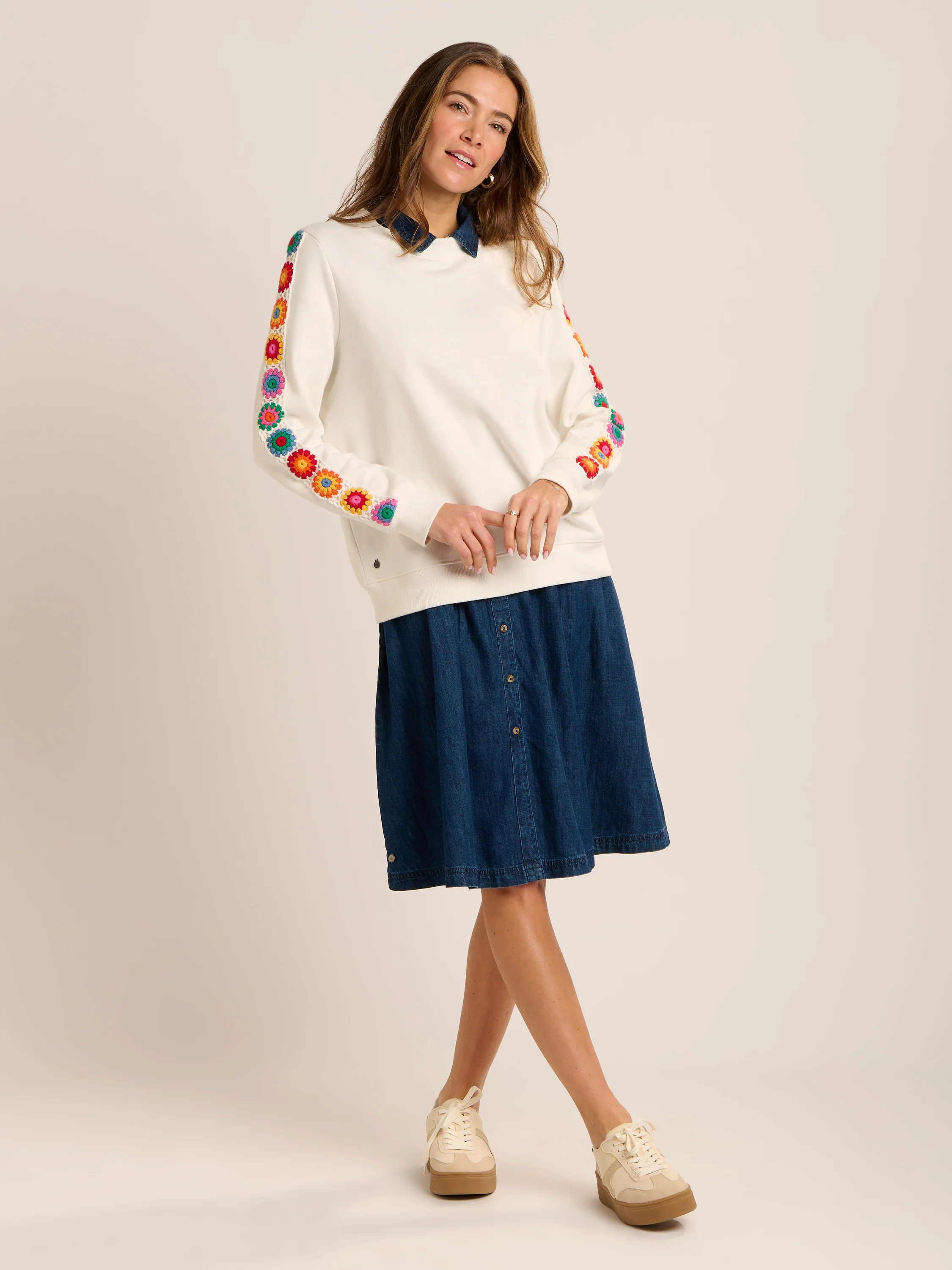 Jordan Crew Neck Crochet Sweatshirt - Image 4