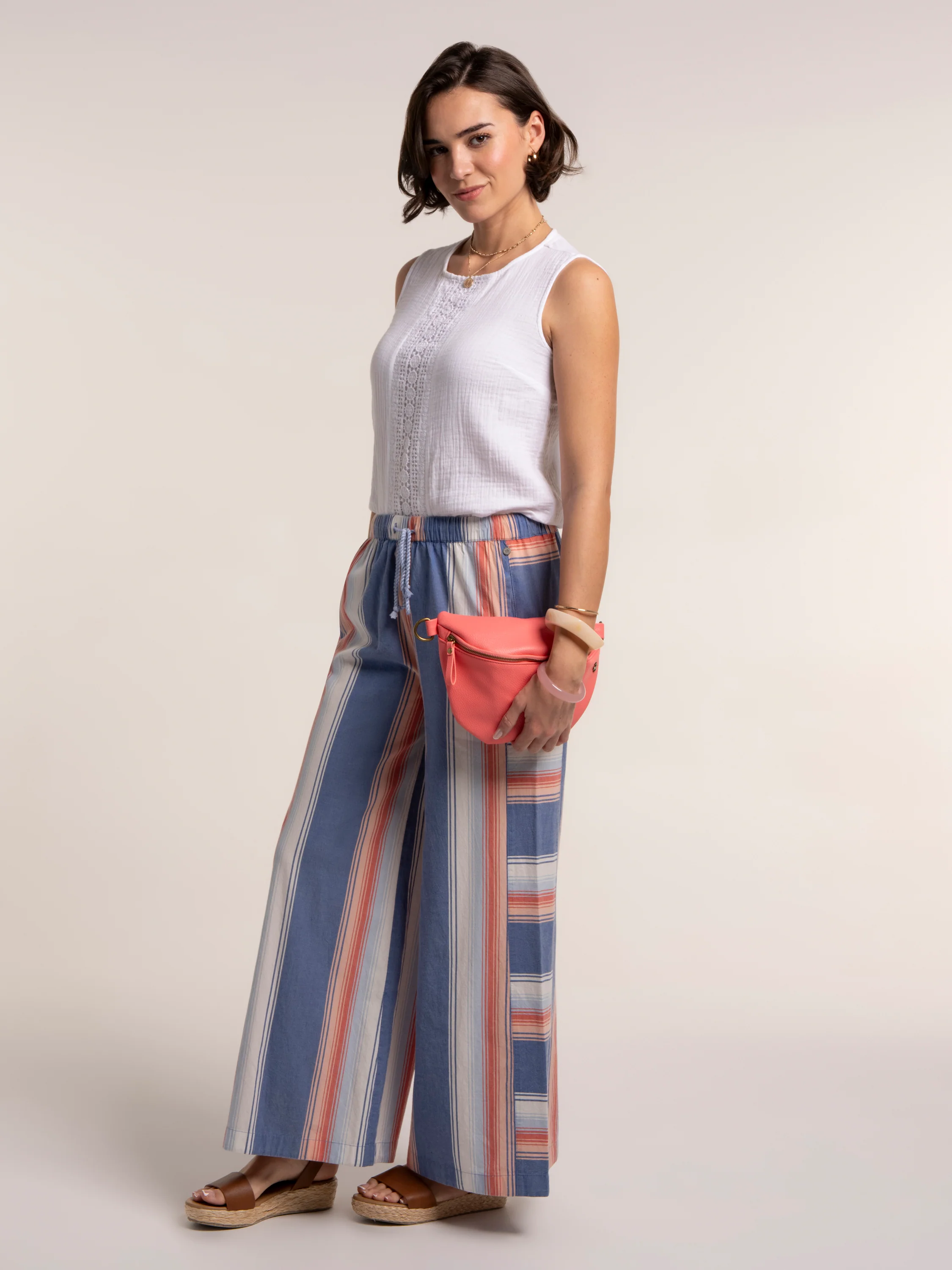 Julieta Stripe Wide Leg Beach Pant - Image 3