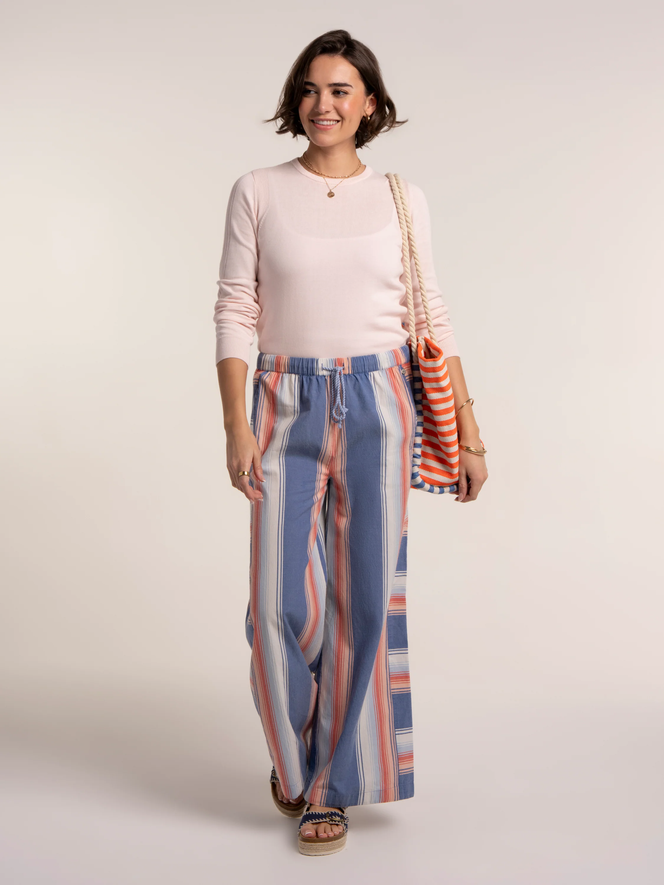 Julieta Stripe Wide Leg Beach Pant - Image 5