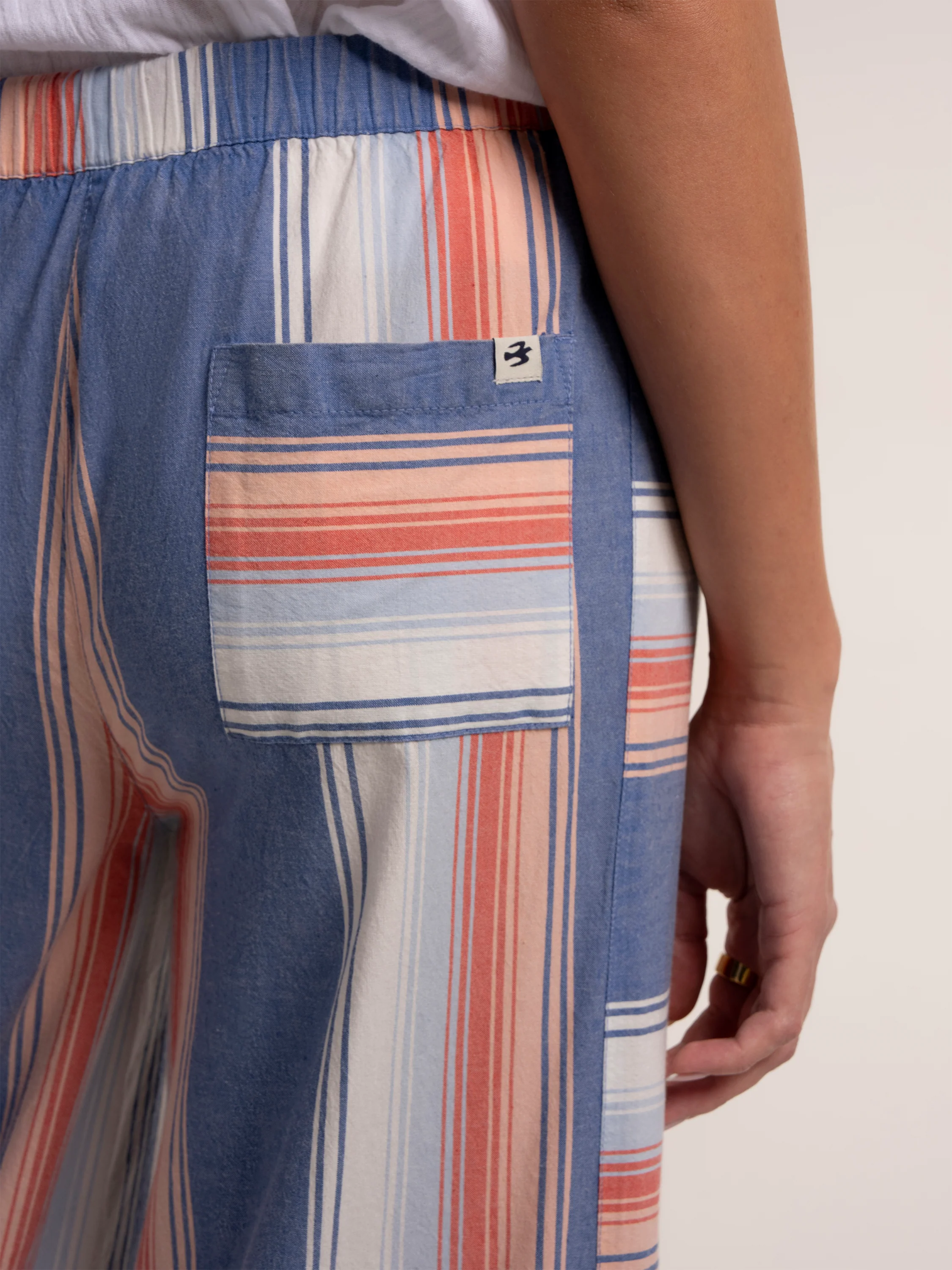 Julieta Stripe Wide Leg Beach Pant - Image 6